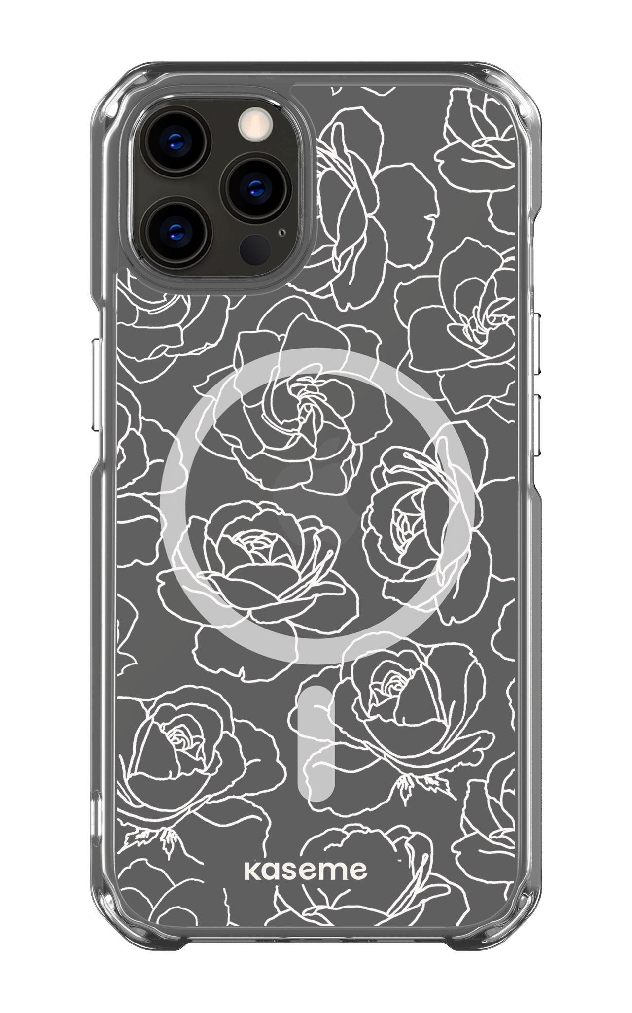 iPhone 12 Pro Clear Case - Magsafe Polar Flowers Clear Case -