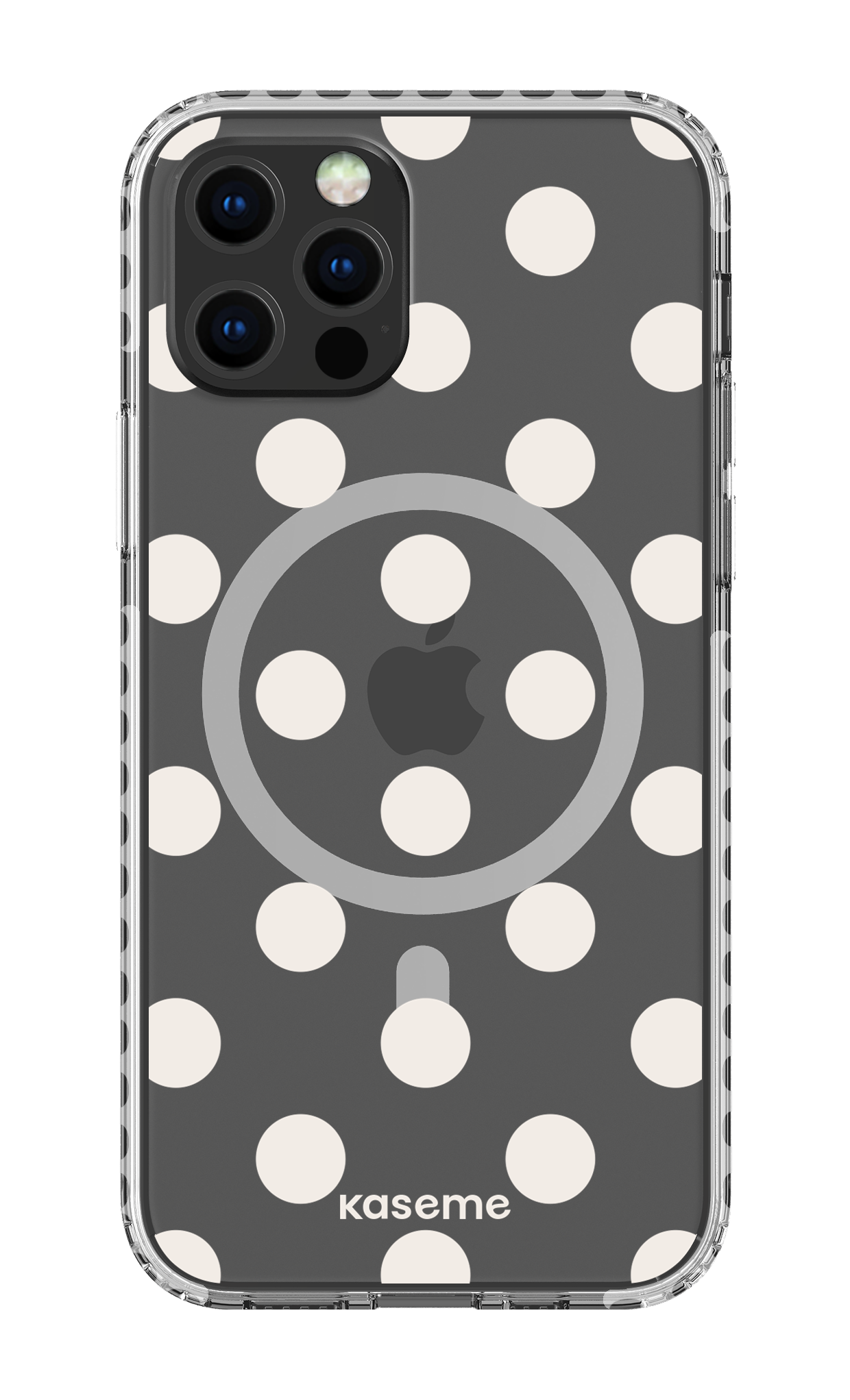 iPhone 12 Pro Clear Case Magsafe - White Couture Clear Case -
