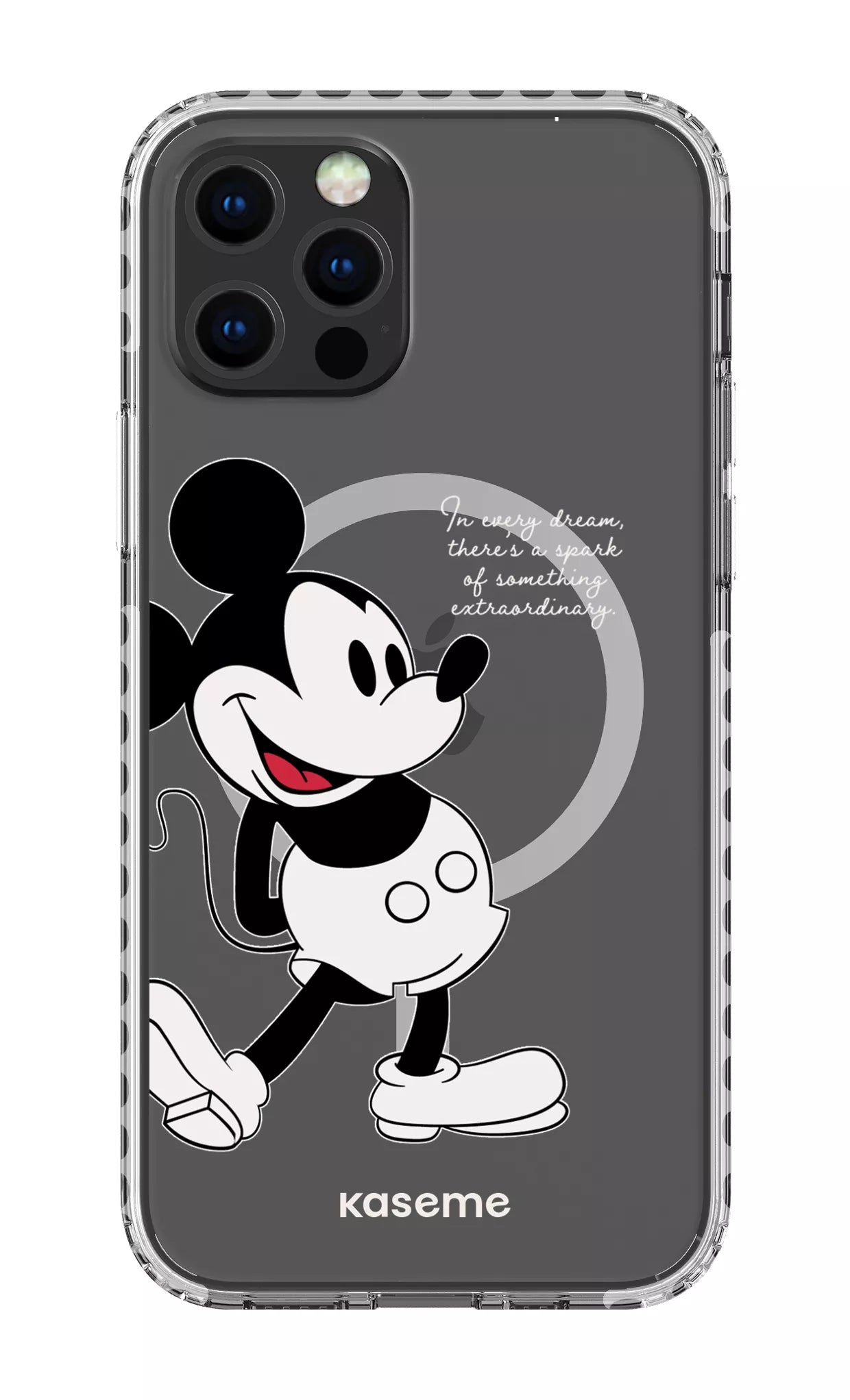 iPhone 12 Pro Clear Case Magsafe - White Dreamscape Clear Case -