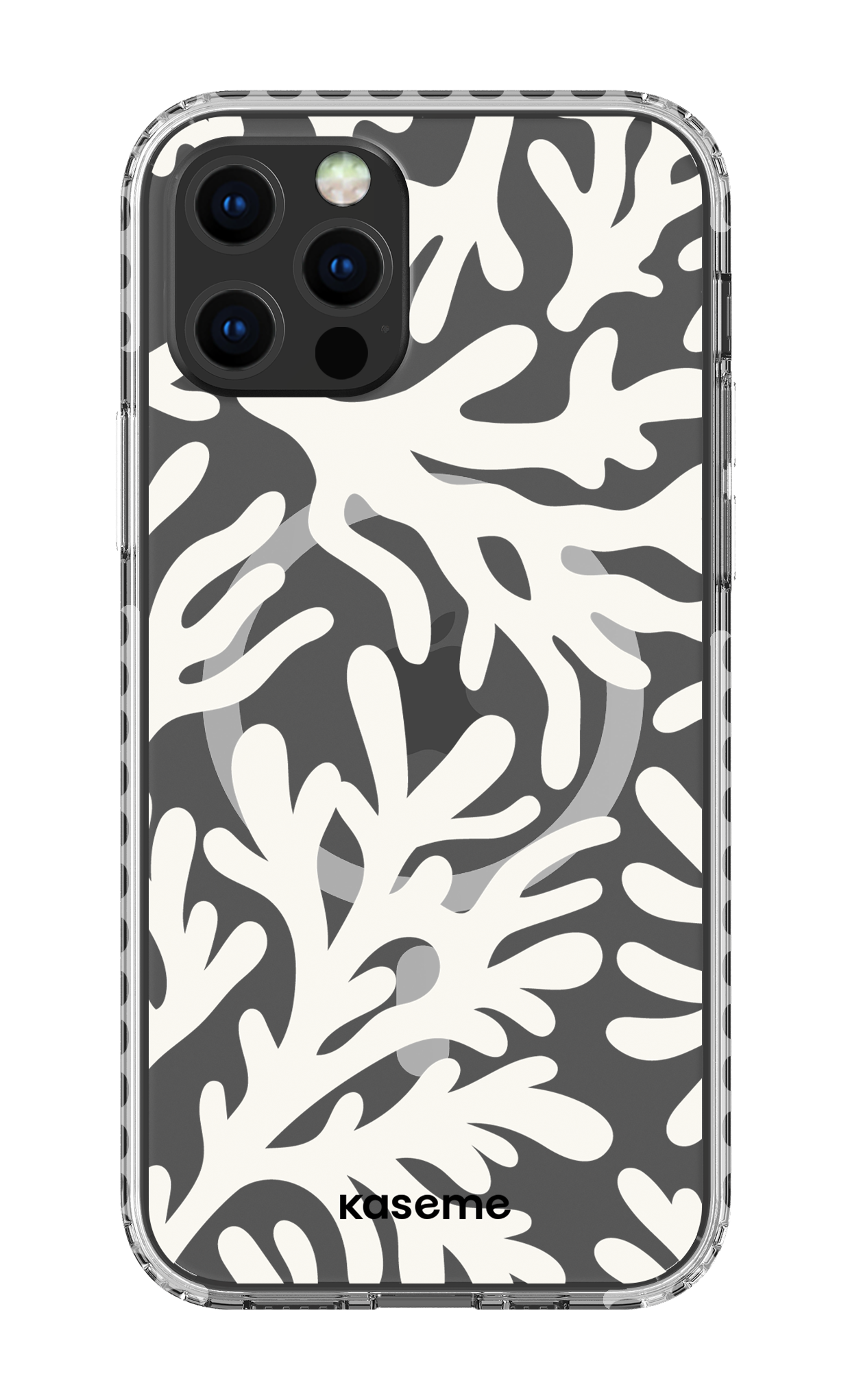 iPhone 12 Pro Clear Case Magsafe - White Koralia Clear Case -