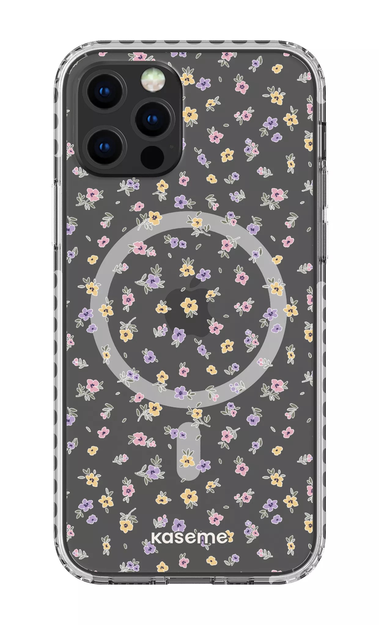 iPhone 12 Pro Clear Case Magsafe - White Porcelain Blossom Clear Case -