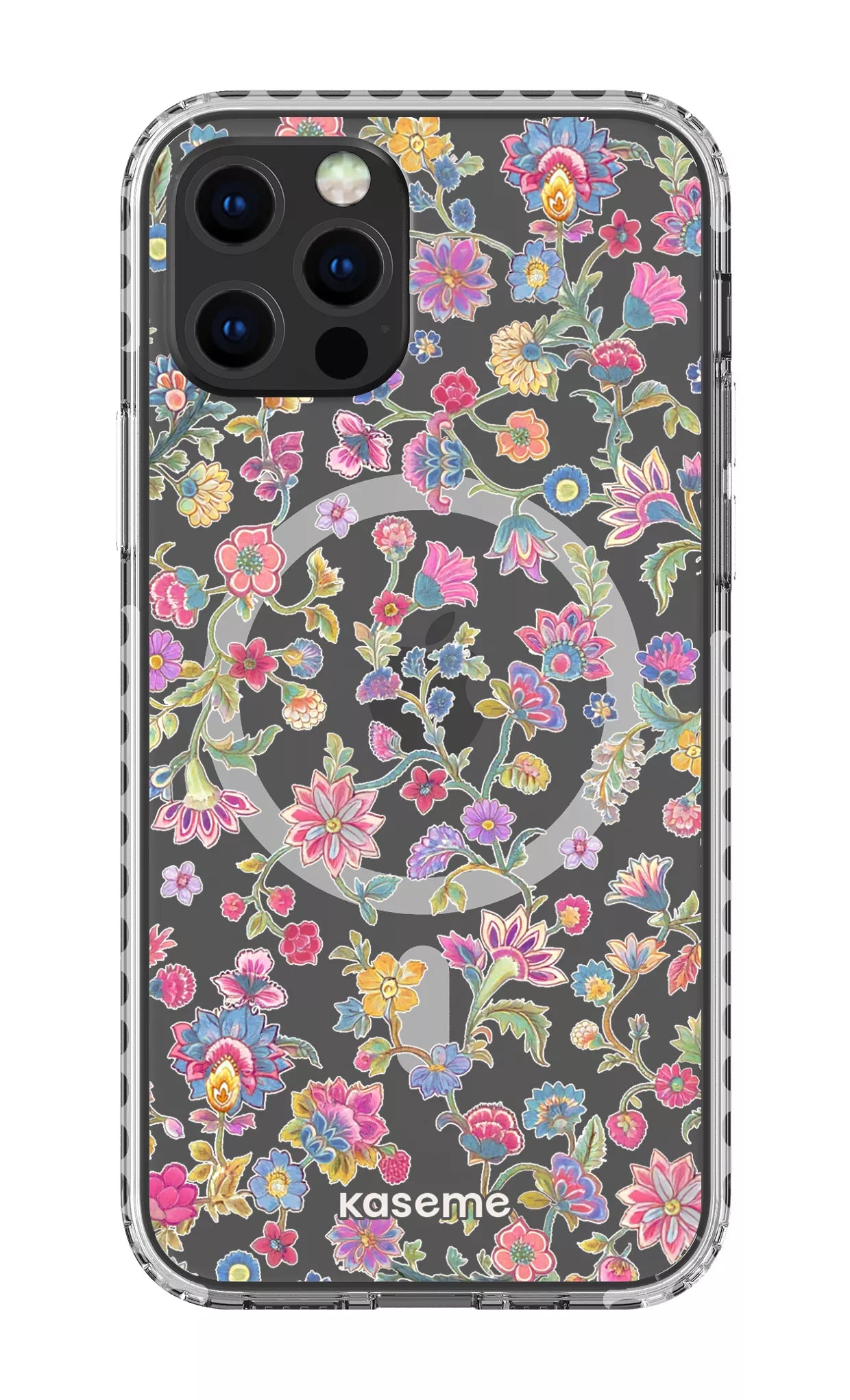 iPhone 12 Pro Clear Case Magsafe - White Secret Garden Clear Case -