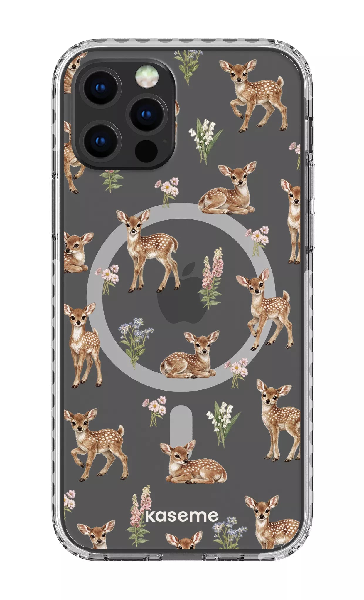 iPhone 12 Pro Clear Case Magsafe - White Sweet Bambi Clear Case -