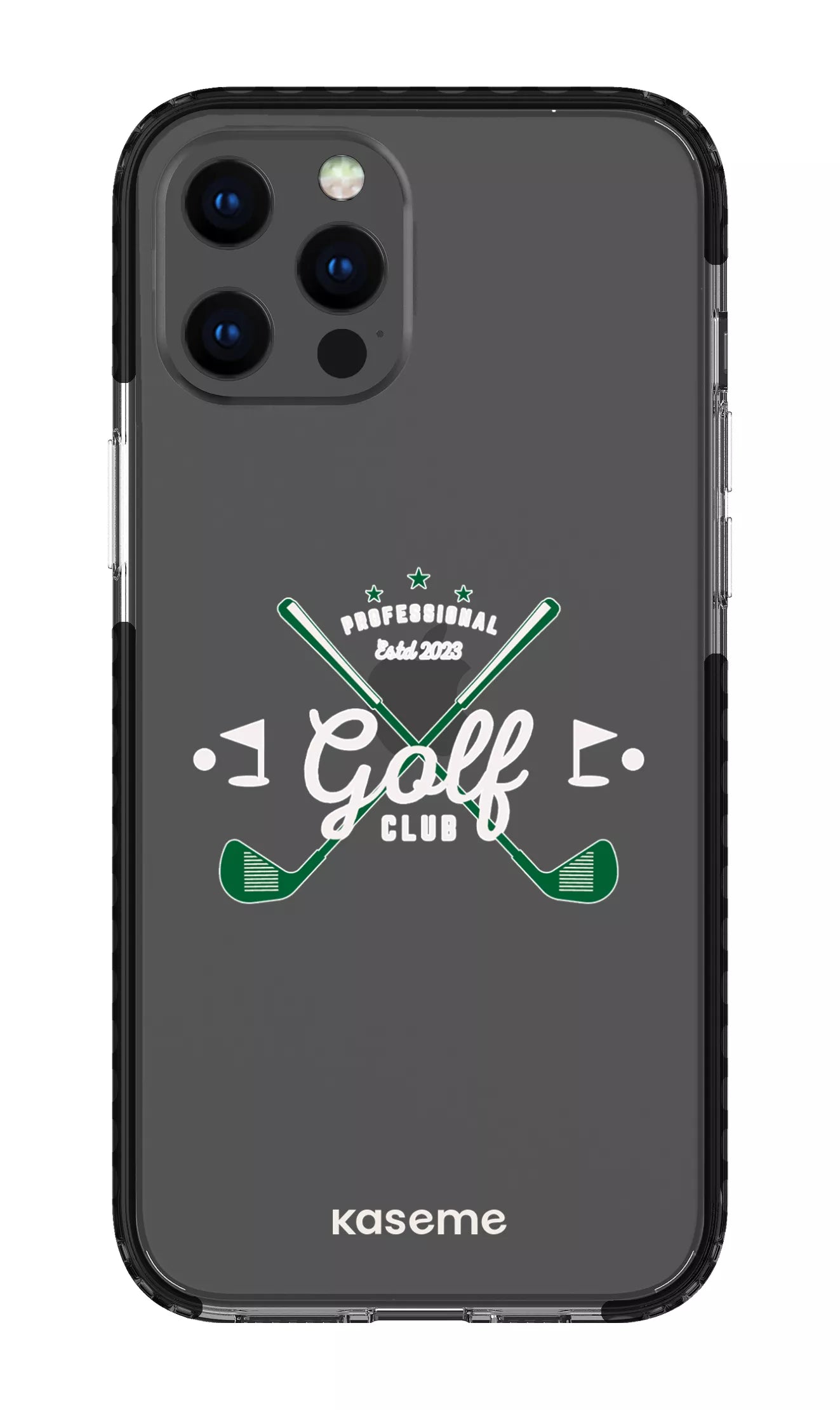 iPhone 12 Pro Max Clear Case - Black Bogey Clear Case -