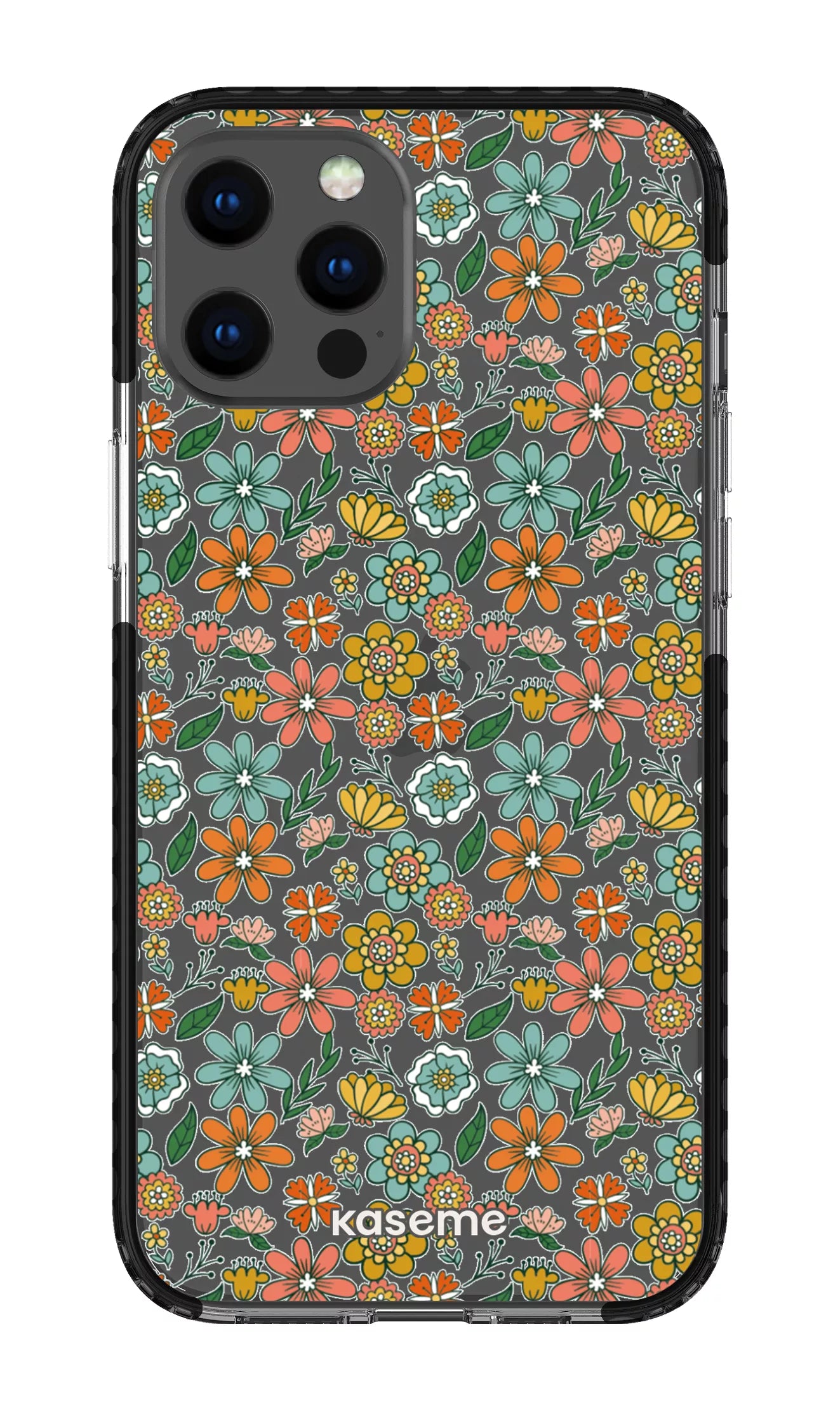 iPhone 12 Pro Max Clear Case - Black Bohemian Clear Case -