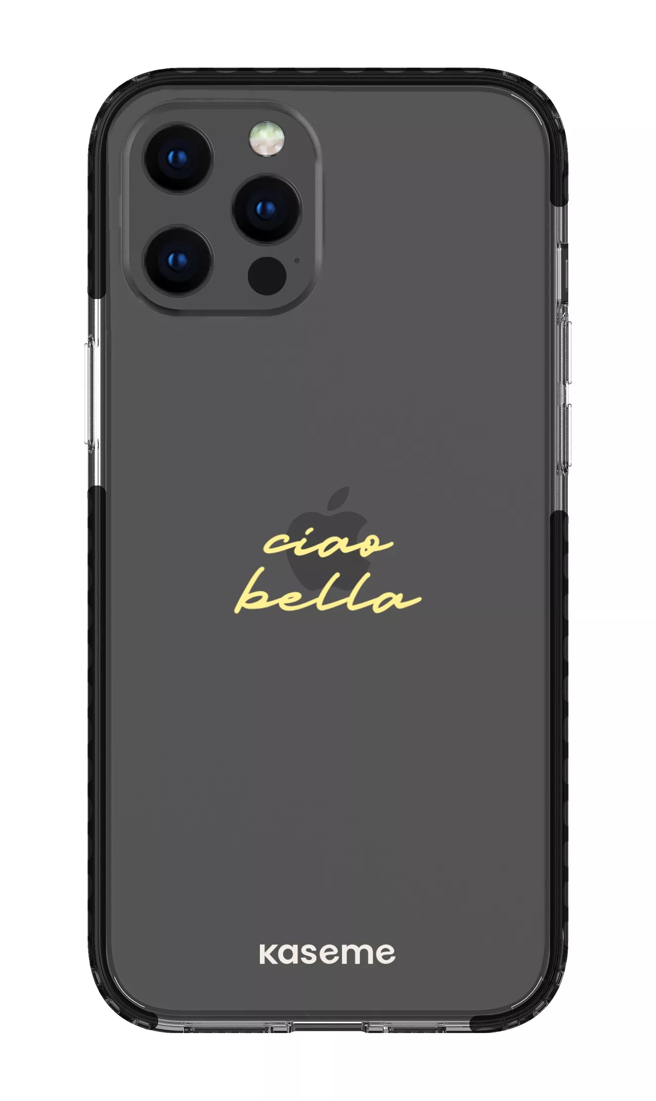 iPhone 12 Pro Max Clear Case - Black Ciao Bella Clear Case -
