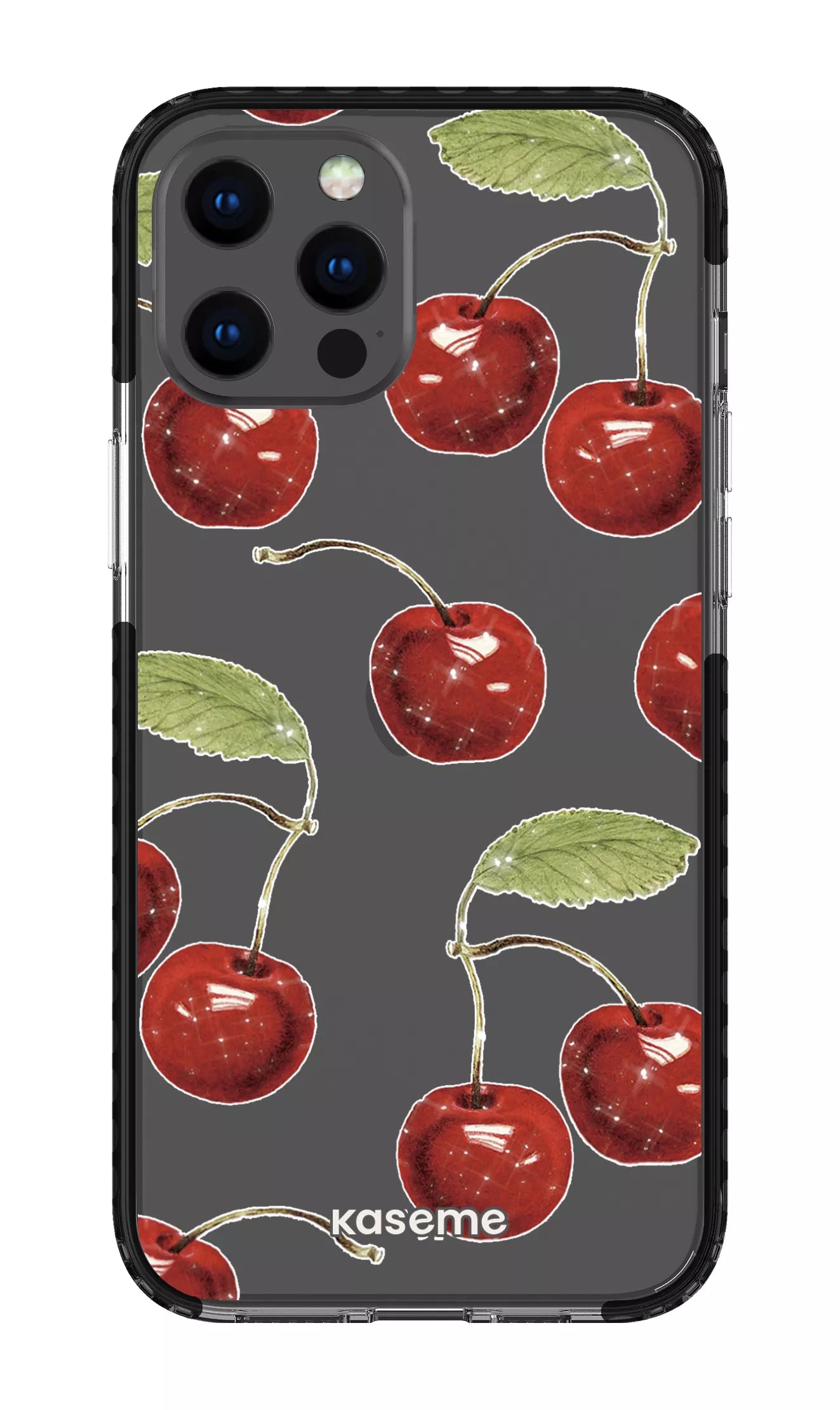 iPhone 12 Pro Max Clear Case - Black Juicy Clear Case -