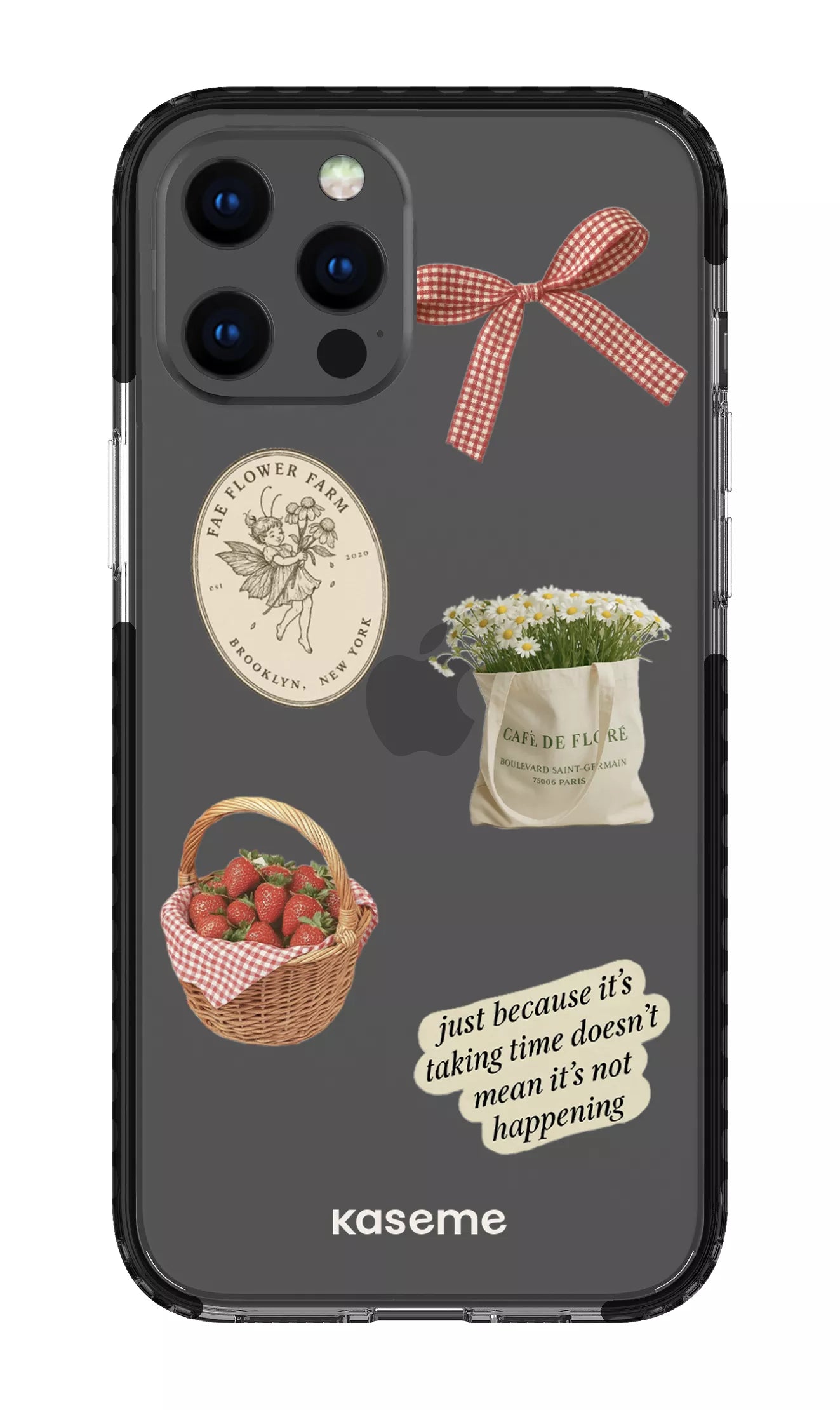 iPhone 12 Pro Max Clear Case - Black June Clear Case -