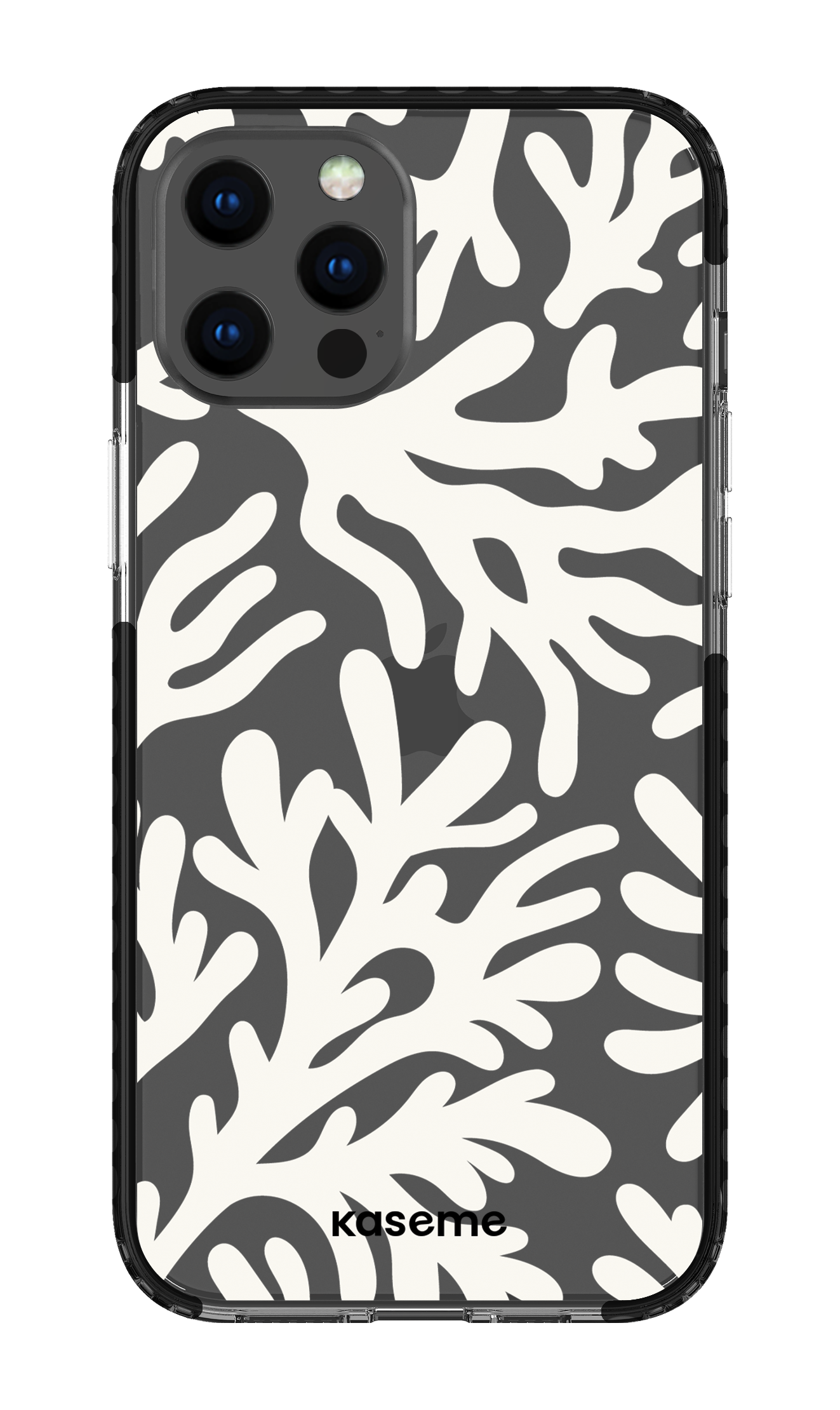 iPhone 12 Pro Max Clear Case - Black Koralia Clear Case -