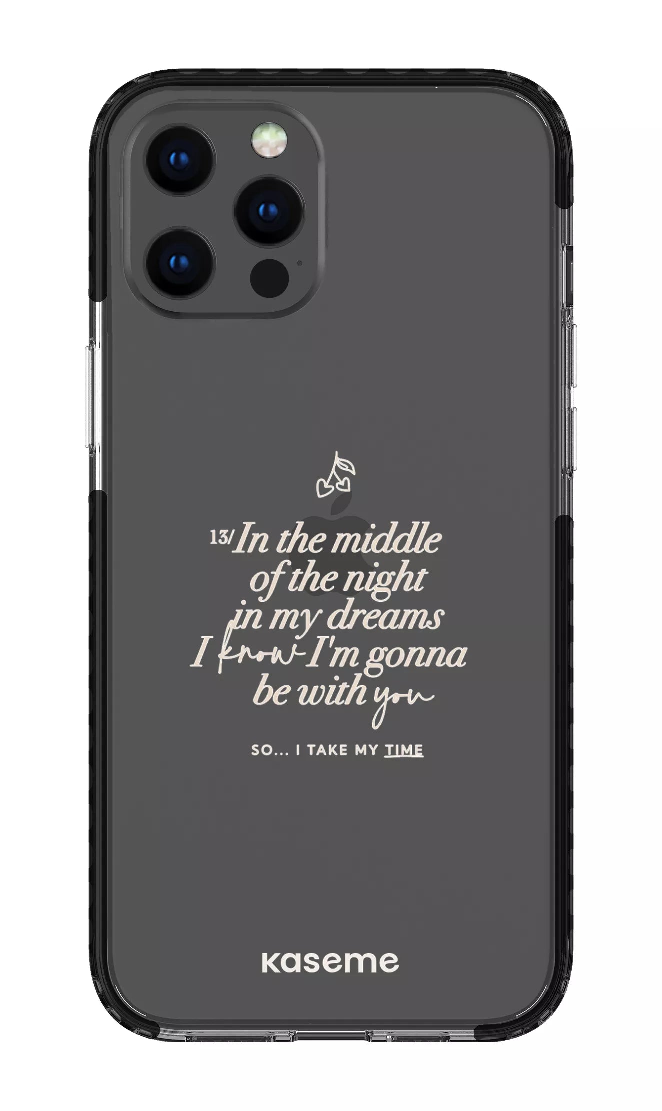 iPhone 12 Pro Max Clear Case - Black Ready For It Clear Case -