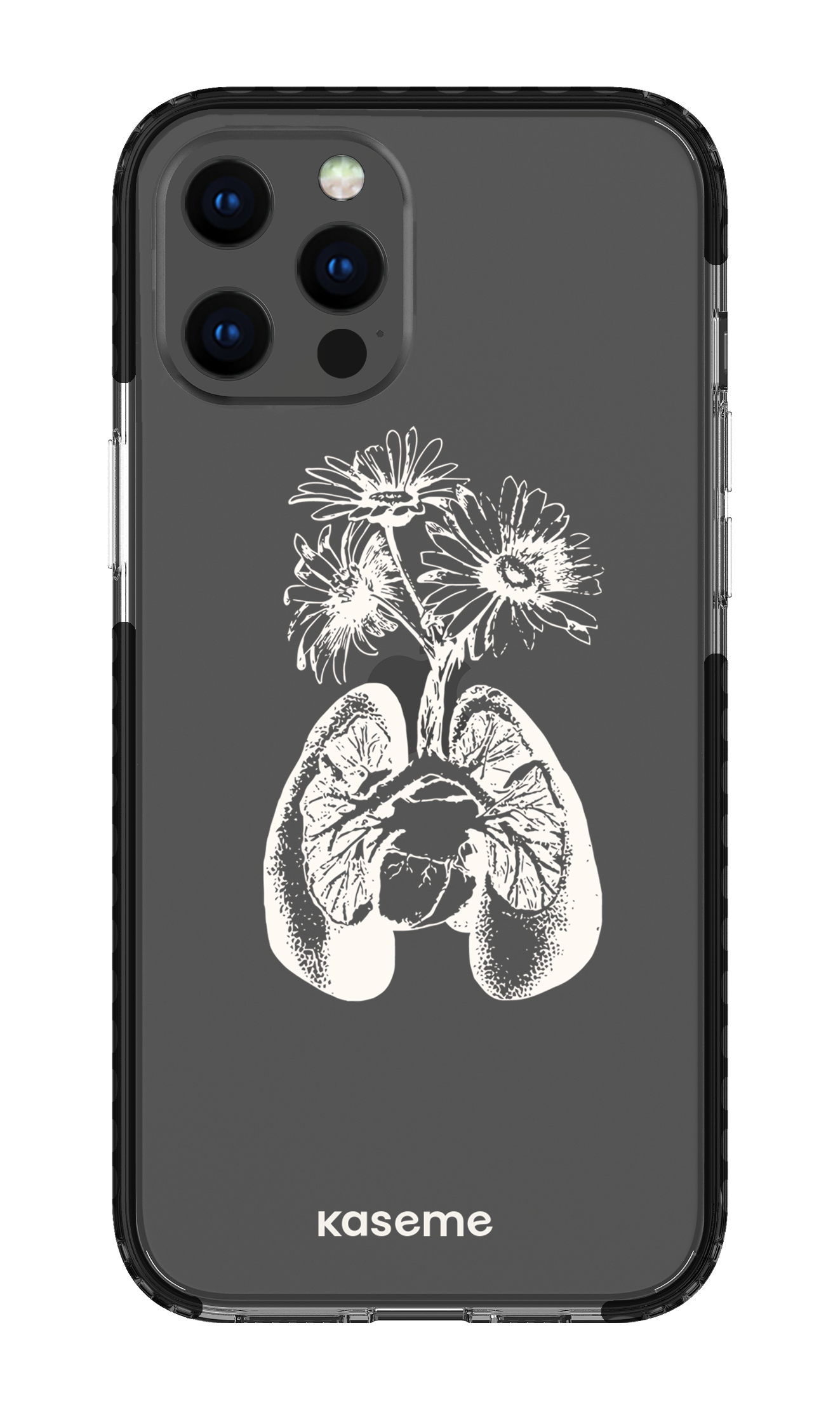 iPhone 12 Pro Max Clear Case - Black Revival clear case -