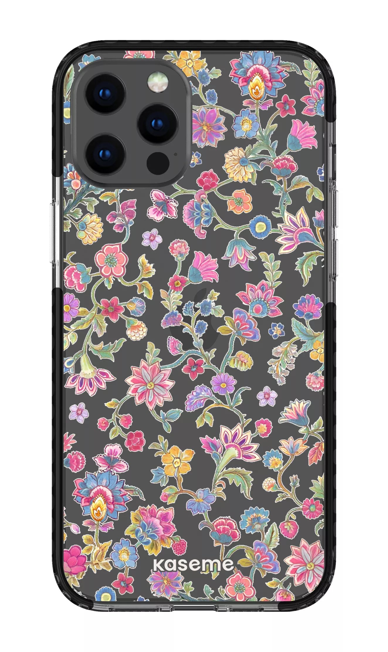 iPhone 12 Pro Max Clear Case - Black Secret Garden Clear Case -