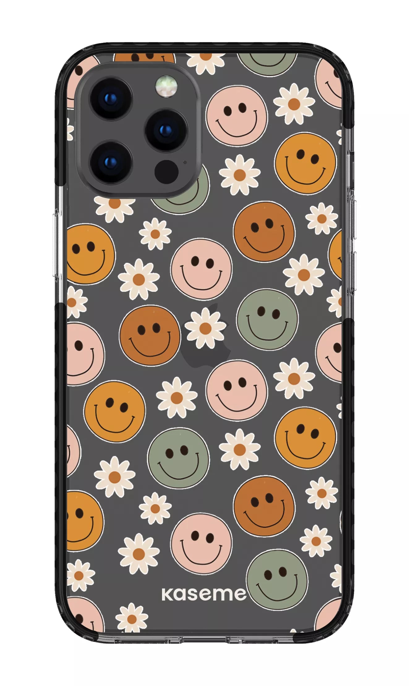 iPhone 12 Pro Max Clear Case - Black Smirk Clear Case -