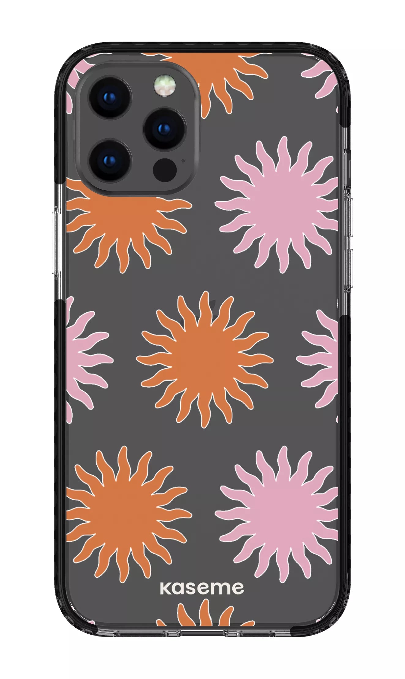 iPhone 12 Pro Max Clear Case - Black Vitamin Sea Clear Case -