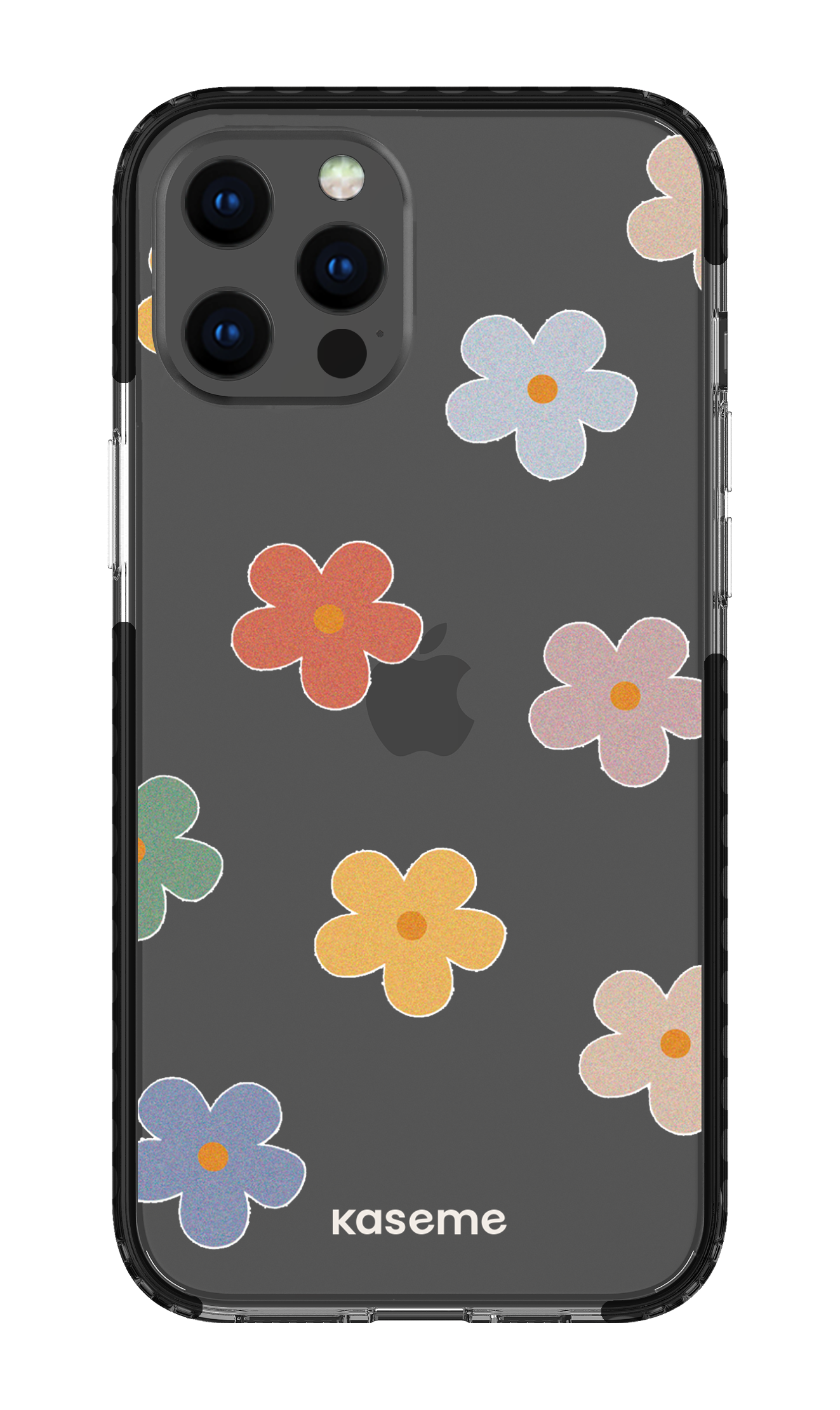 iPhone 12 Pro Max Clear Case - Black Woodstock Big Clear Case -