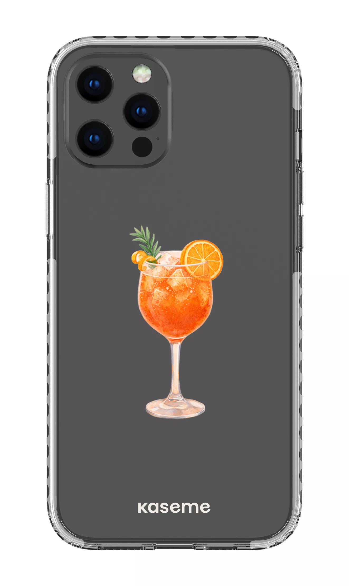 iPhone 12 Pro Max Clear Case - White Aperol Sunset Clear Case -