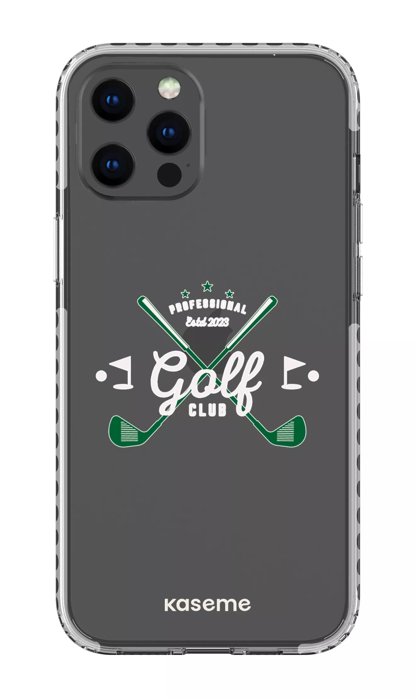 iPhone 12 Pro Max Clear Case - White Bogey Clear Case -