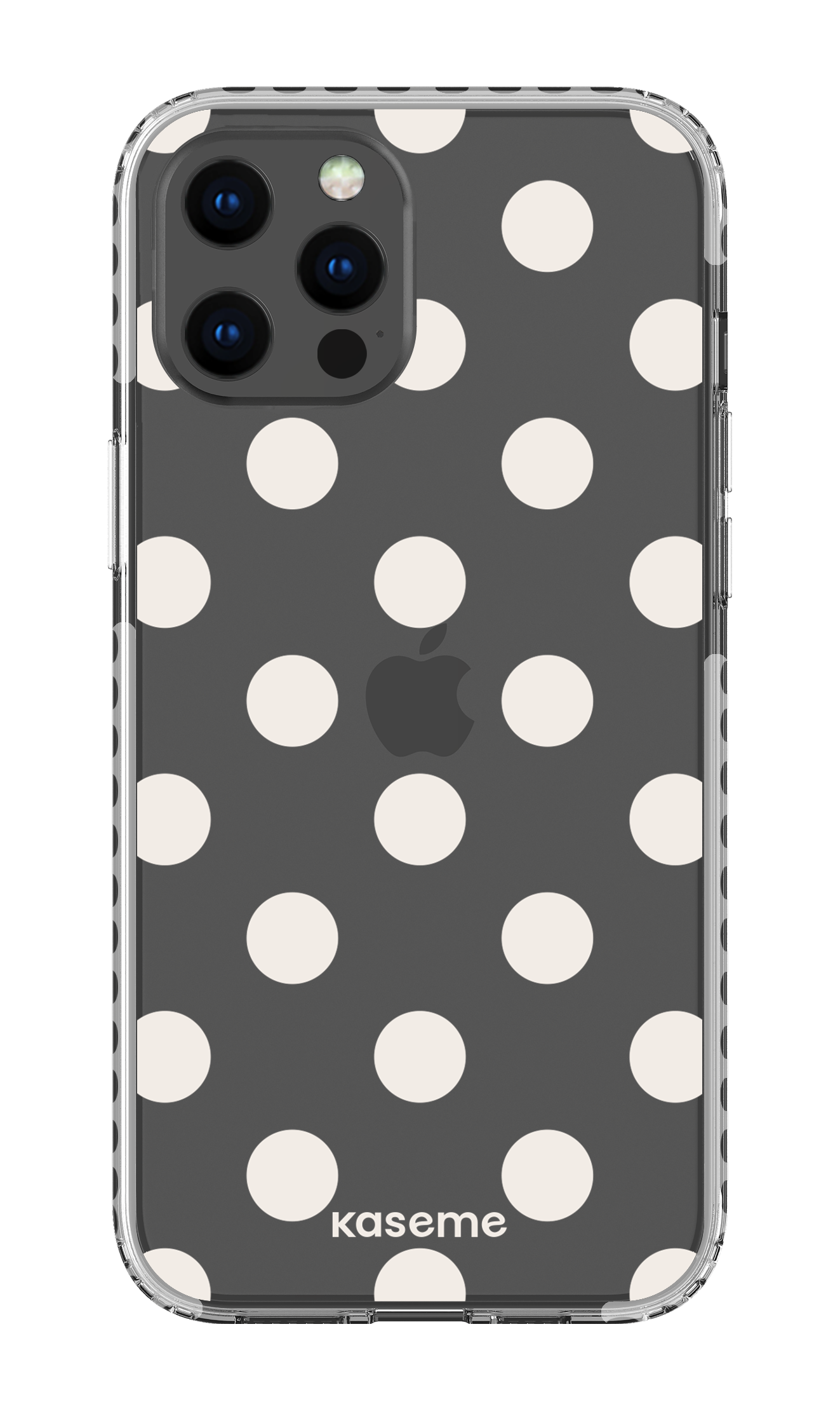 iPhone 12 Pro Max Clear Case - White Couture Clear Case -