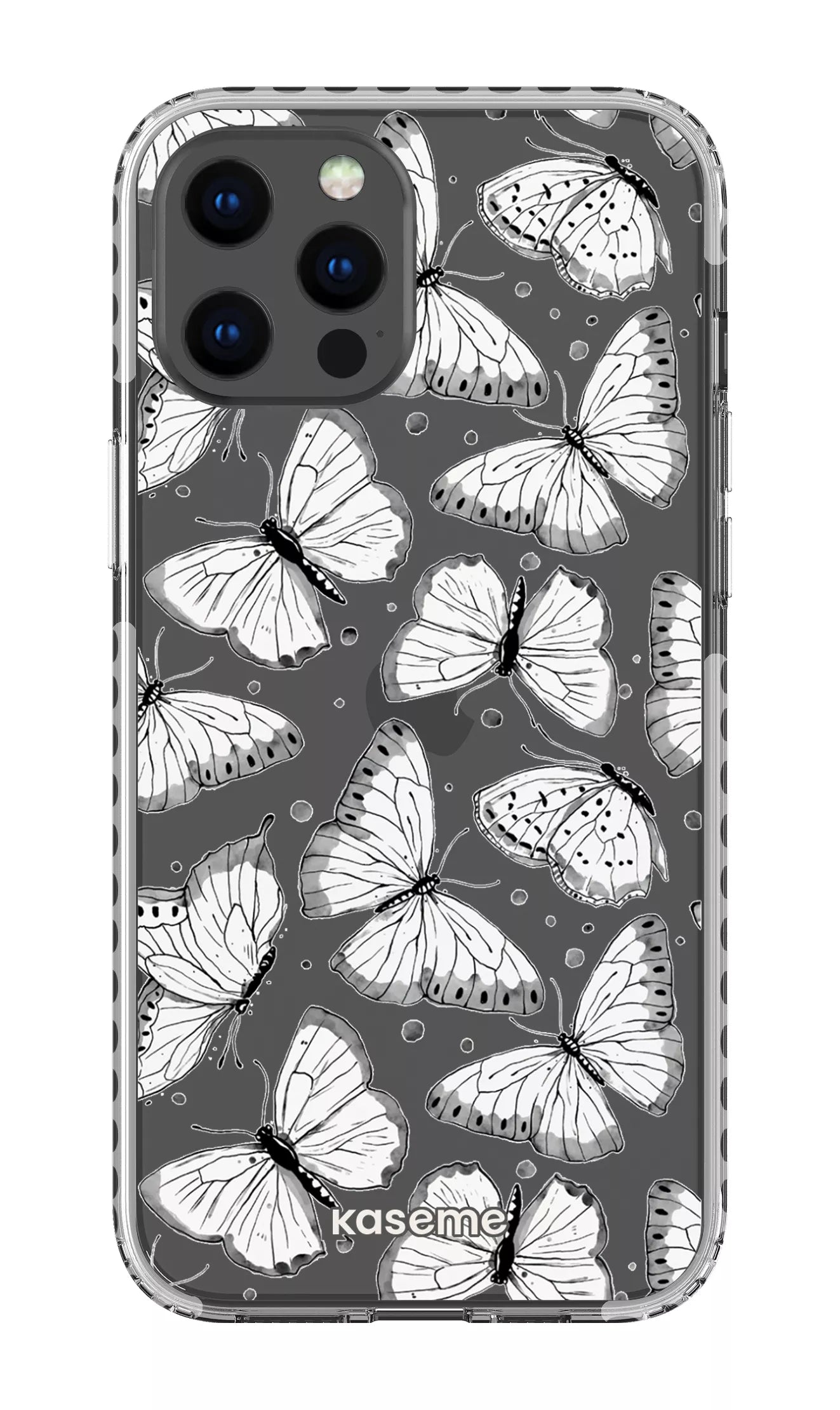 iPhone 12 Pro Max Clear Case - White Float Clear Case -