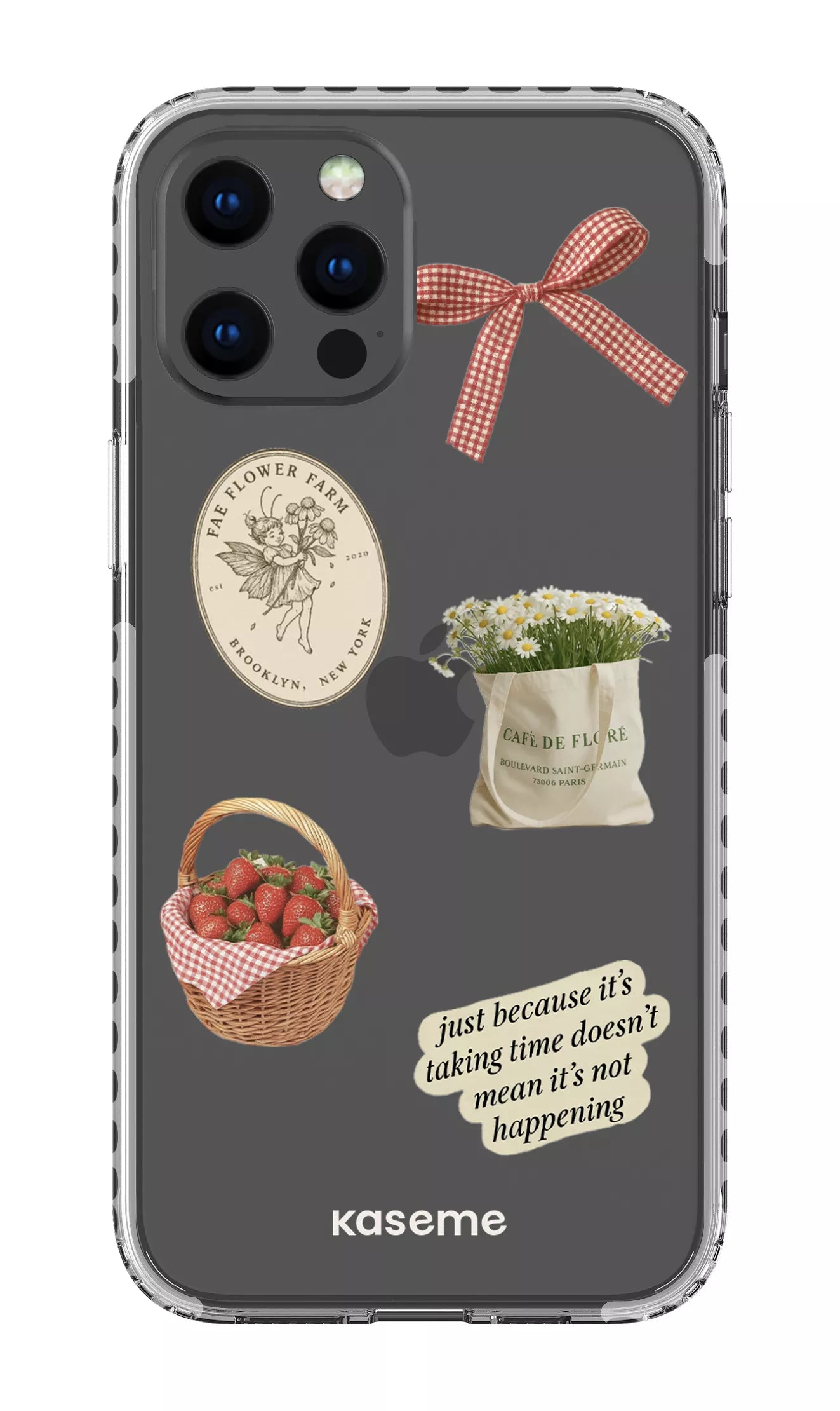 iPhone 12 Pro Max Clear Case - White June Clear Case -