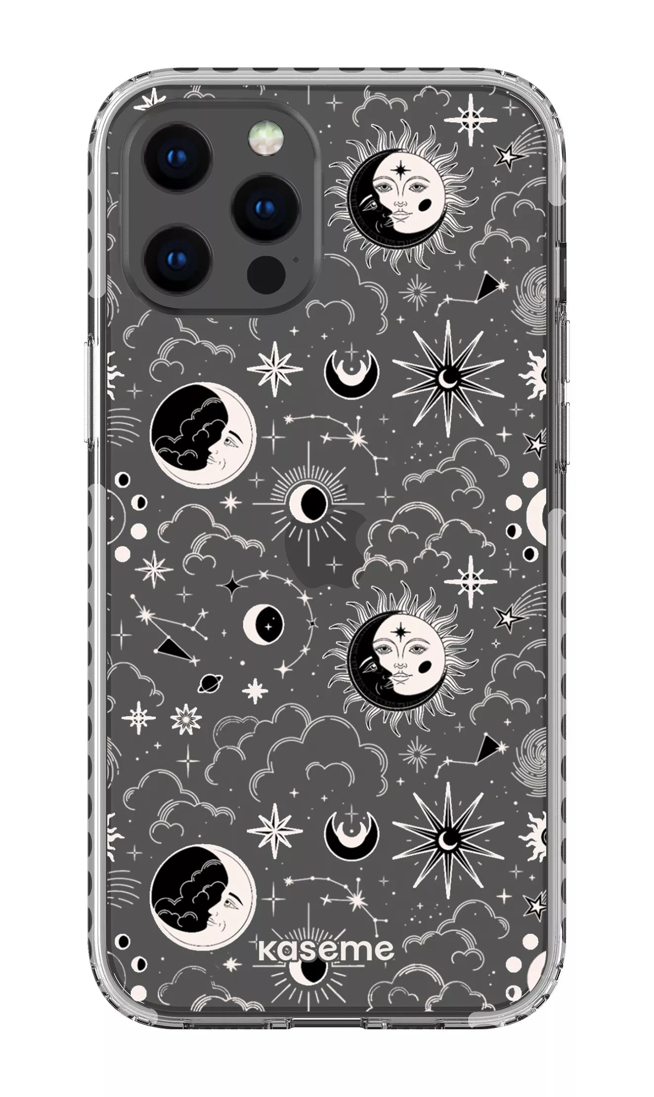 iPhone 12 Pro Max Clear Case - White Milky Way White Clear Case -