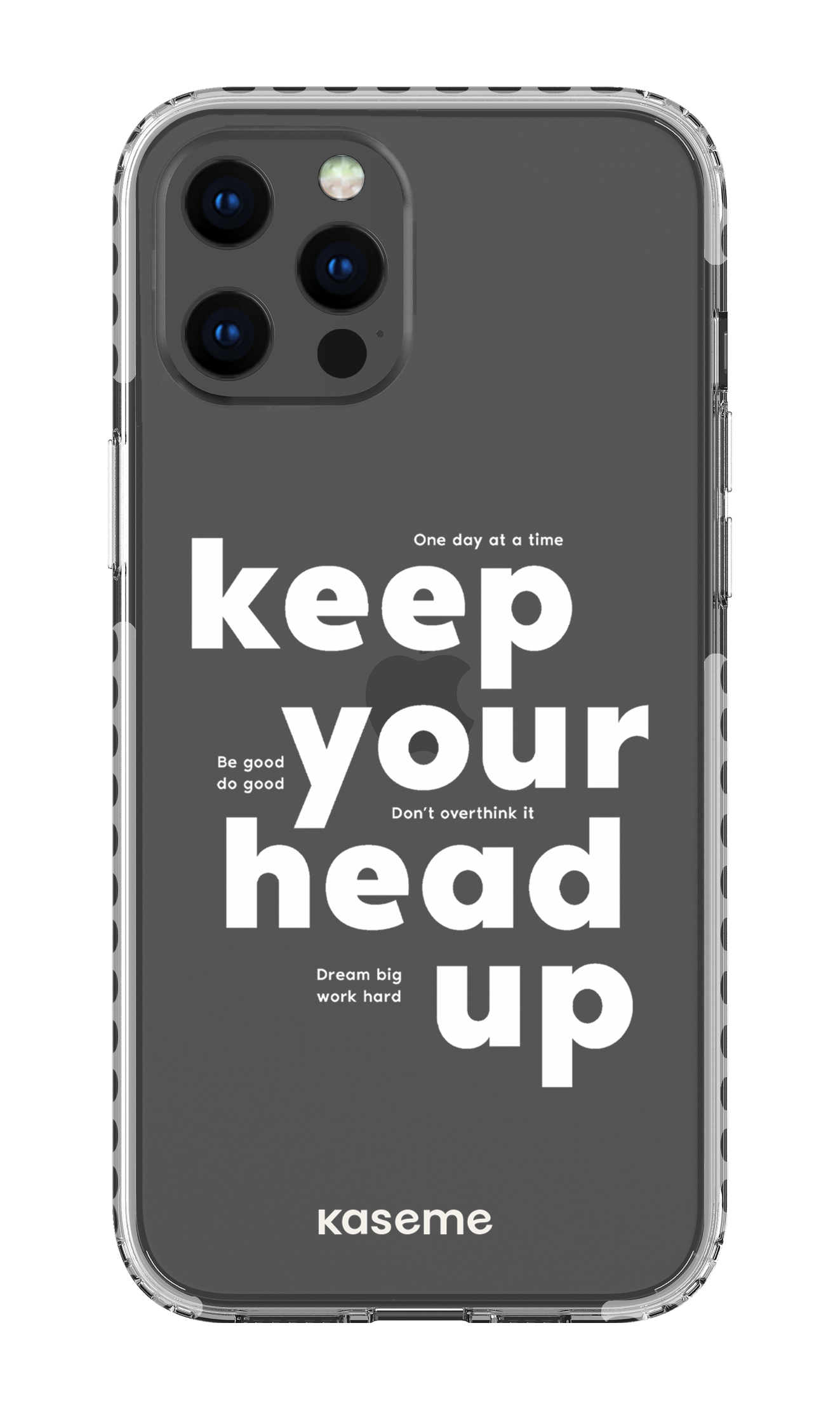 iPhone 12 Pro Max Clear Case - White Mindset Clear Case -