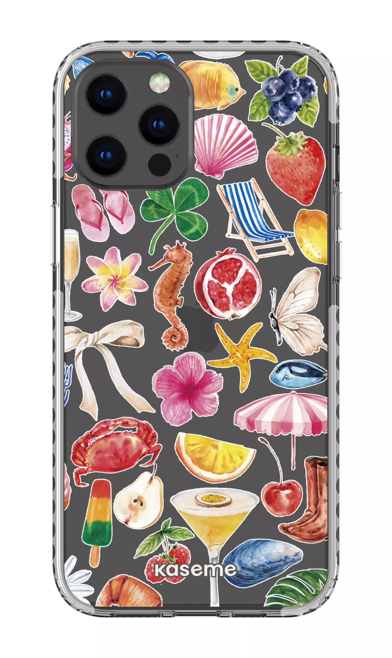 iPhone 12 Pro Max Clear Case - White St-Tropez Clear Case -