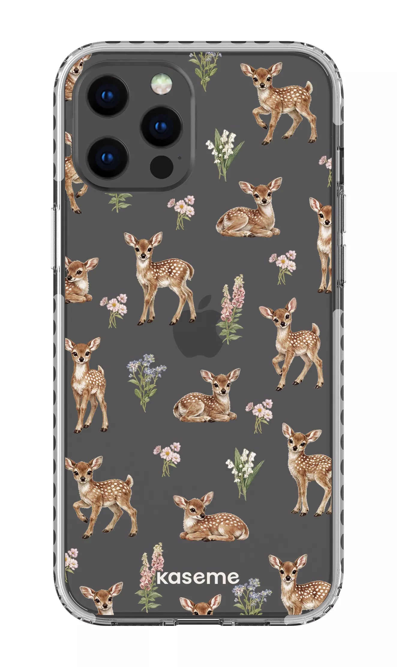 iPhone 12 Pro Max Clear Case - White Sweet Bambi Clear Case -