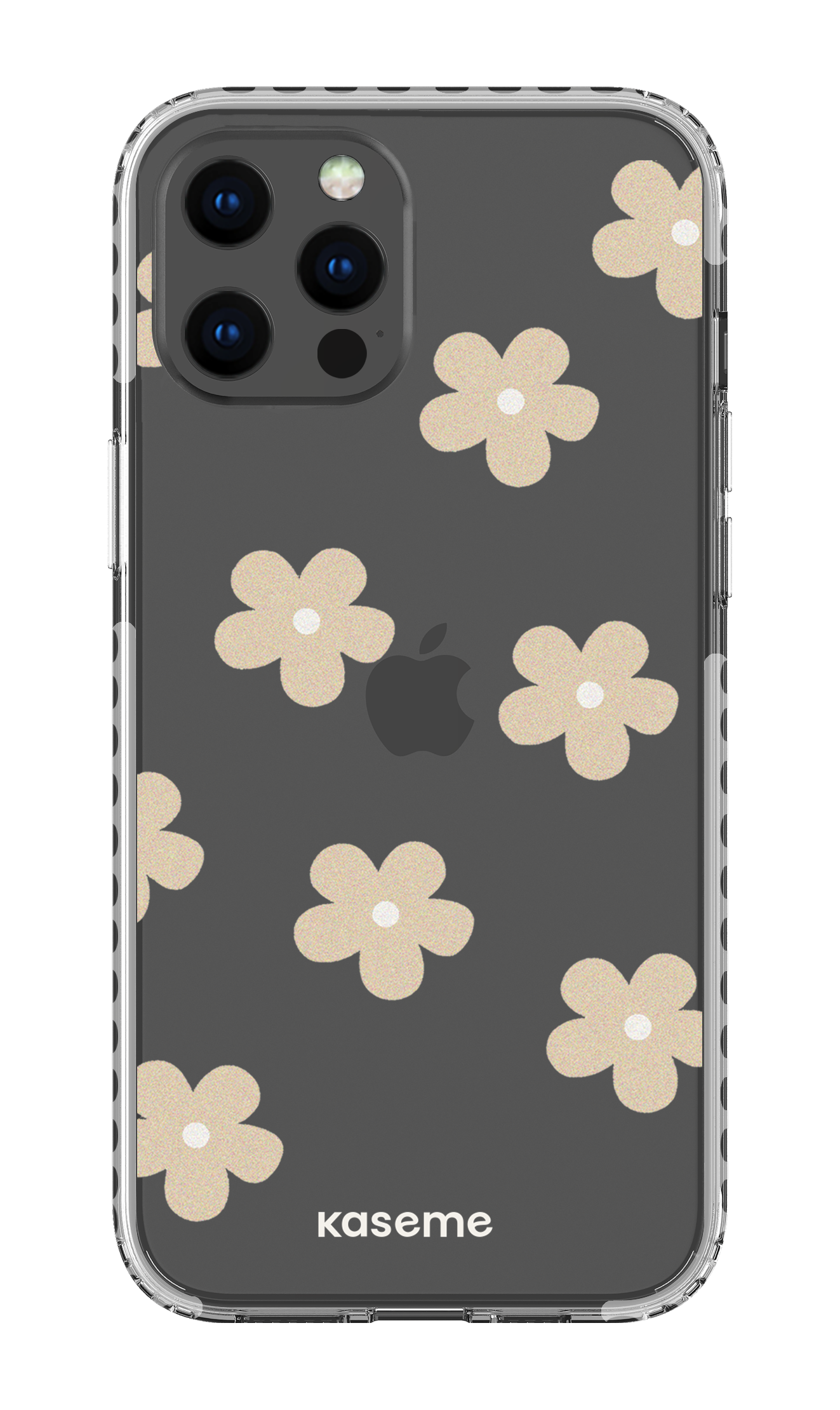 iPhone 12 Pro Max Clear Case - White Woodstock Beige Clear Case -