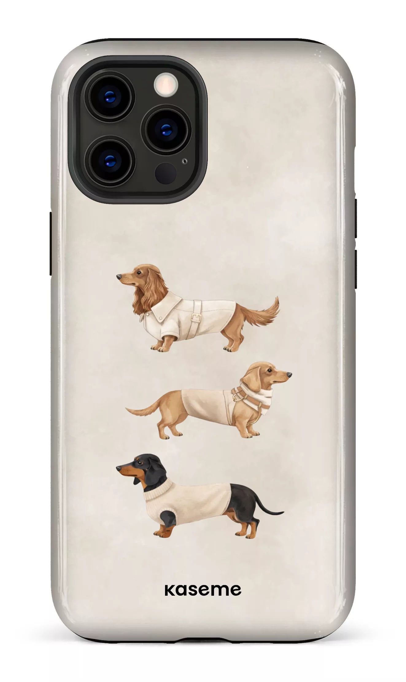 iPhone 12 Pro Max Tough Doxies Club Beige -