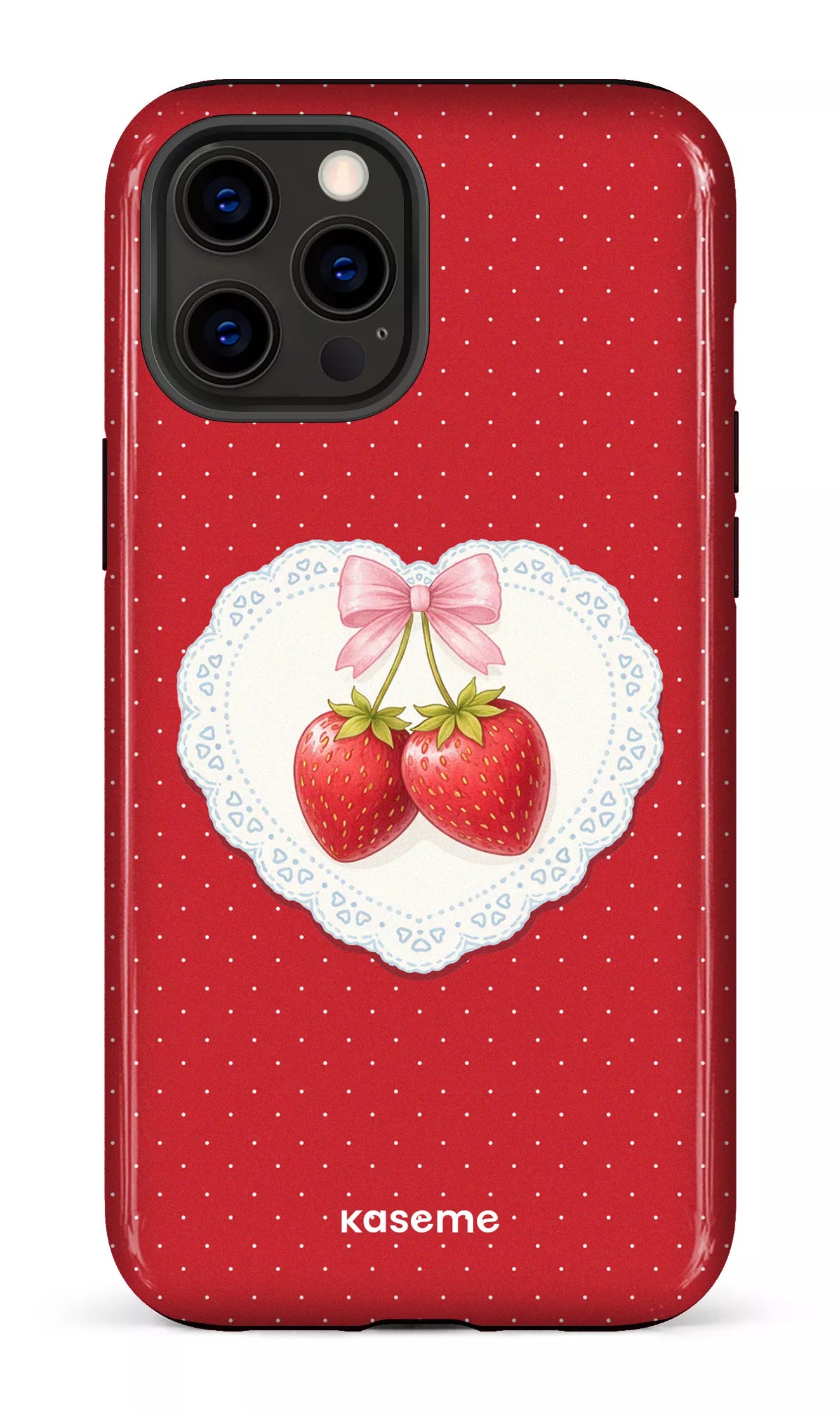 iPhone 12 Pro Max Tough Fresa Lace Red -