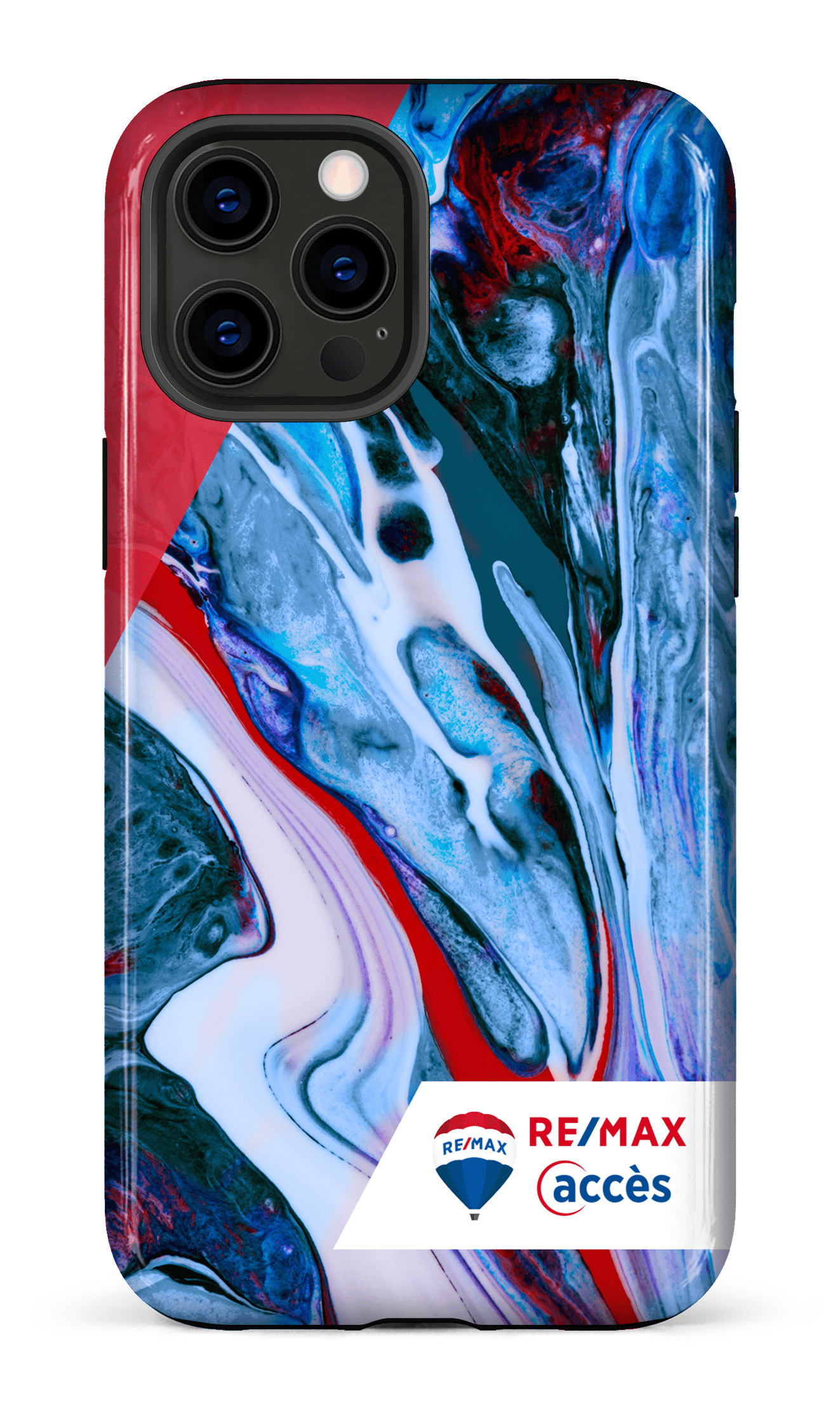 iPhone 12 Pro Max Tough Peinture marbrée claire -