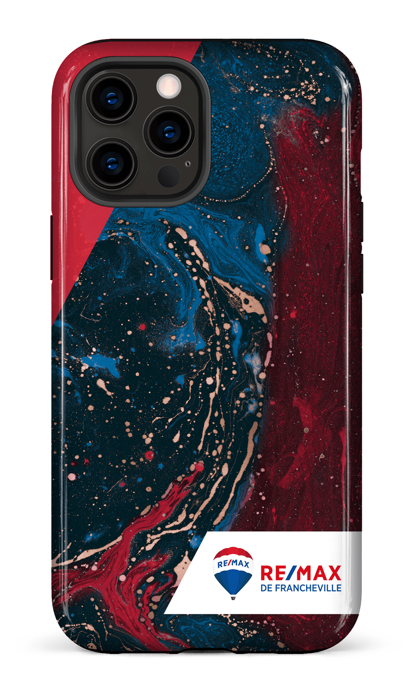 iPhone 12 Pro Max Tough Peinture marbrée sombre de Francheville -