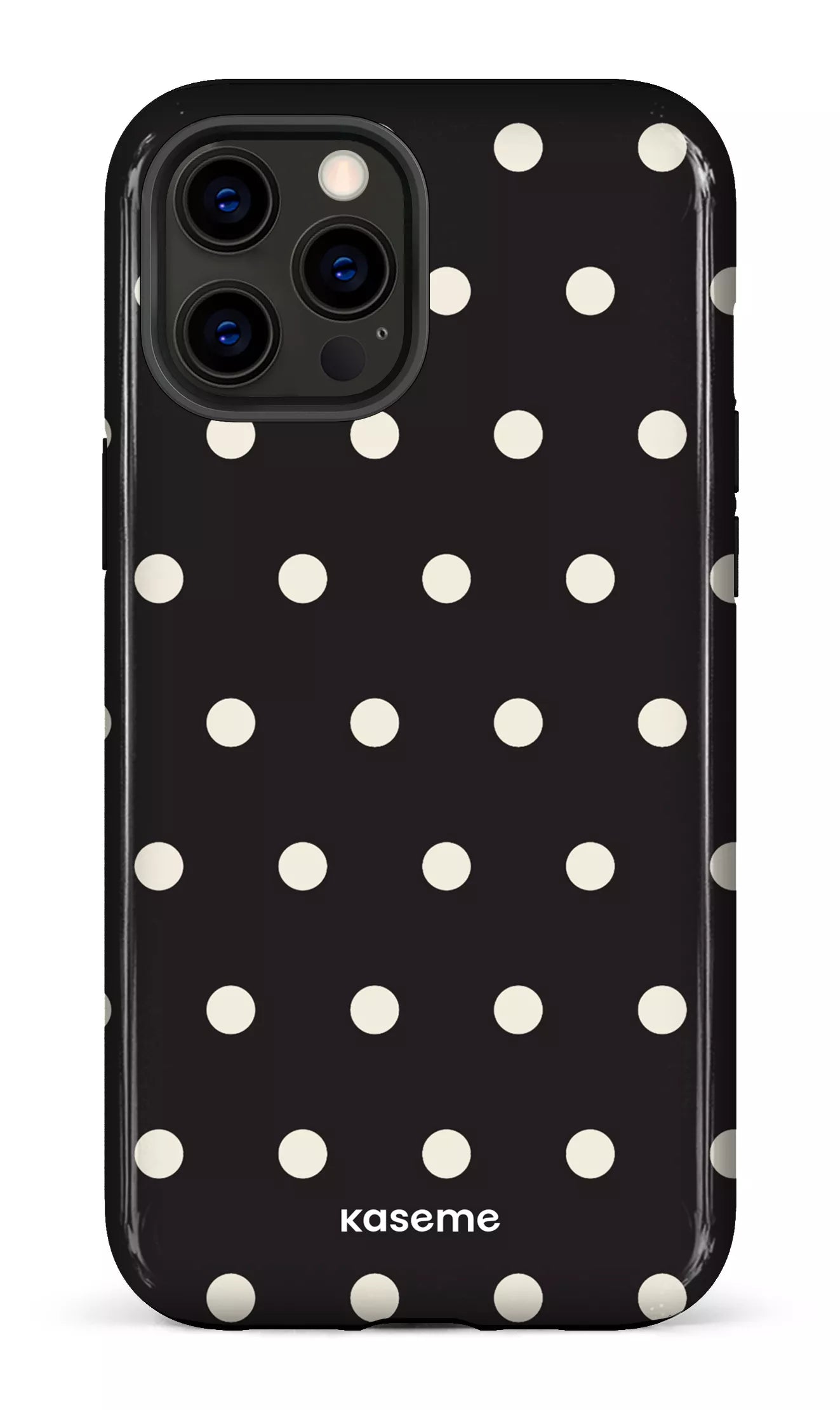iPhone 12 Pro Max Tough Polka Black -