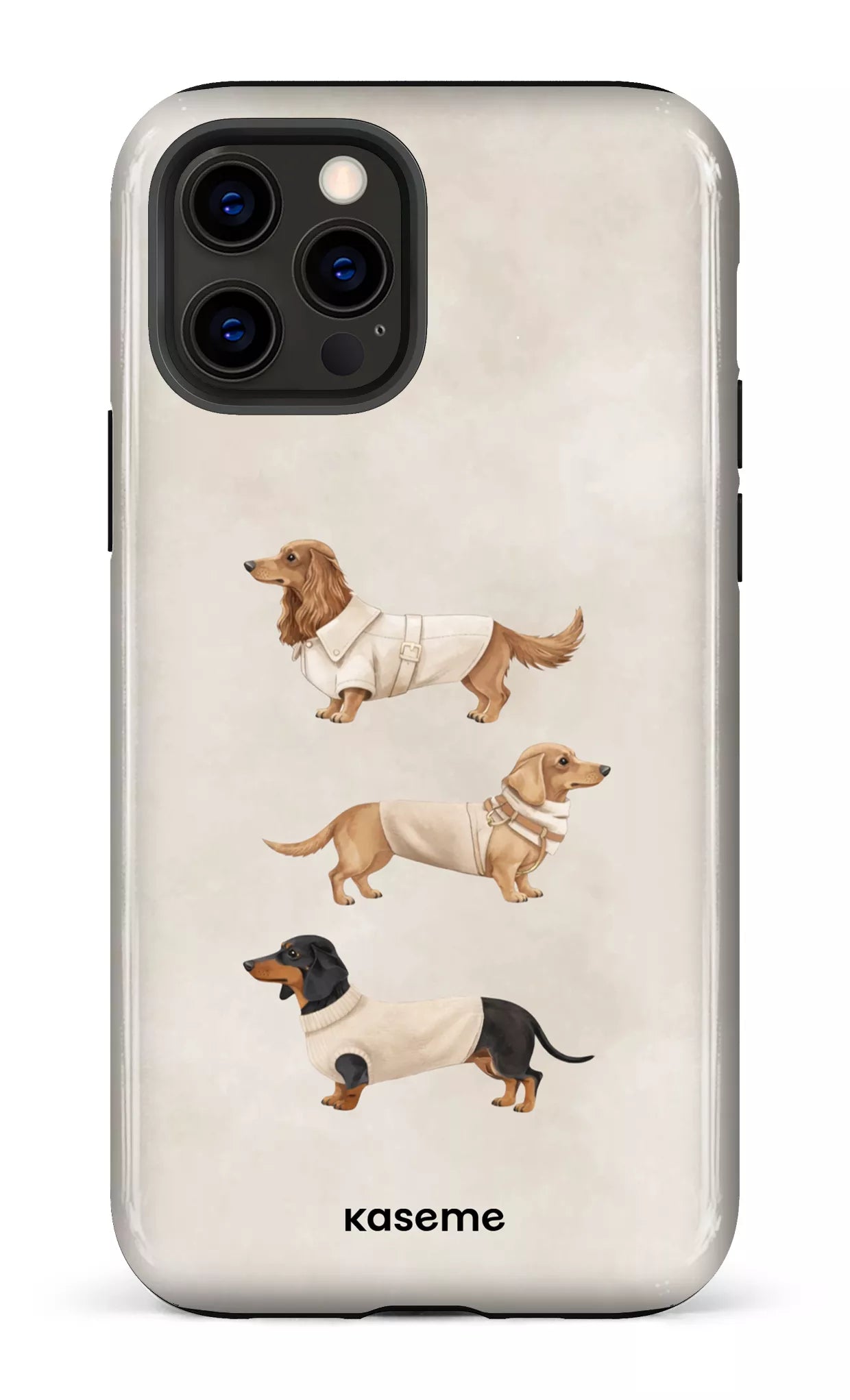 iPhone 12 Pro Tough Doxies Club Beige -