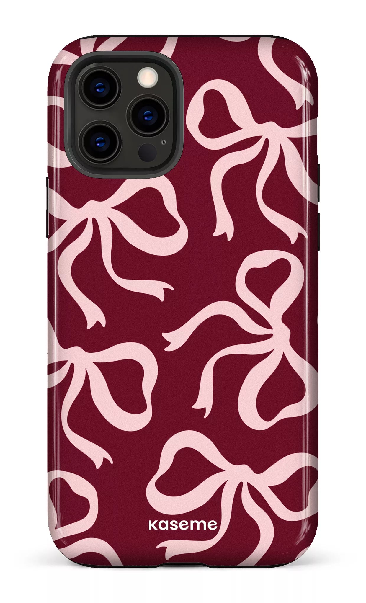 iPhone 12 Pro Tough Lace Burgundy & Pink -