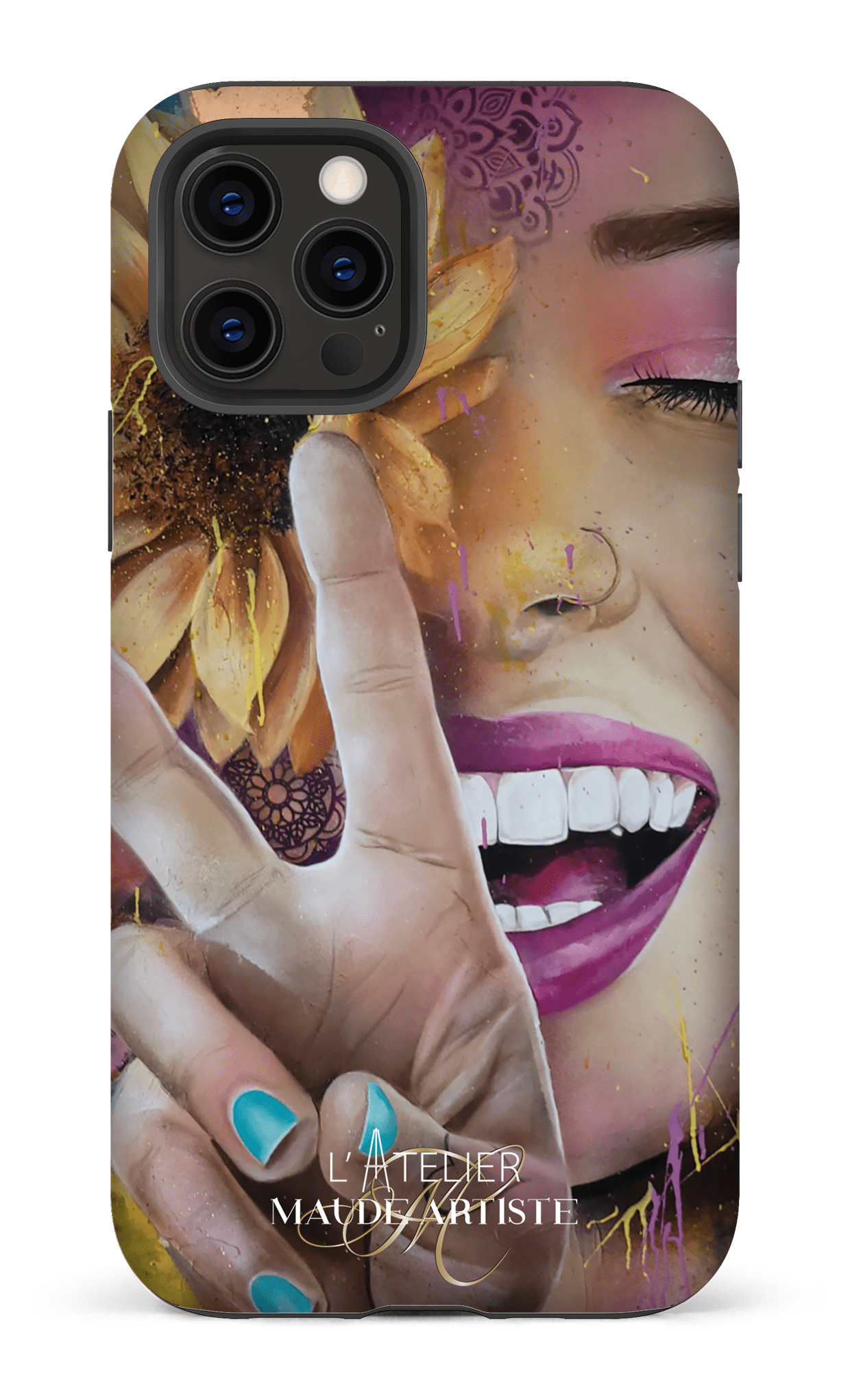 iPhone 12 Pro Tough Matte Around Peace by Maude -