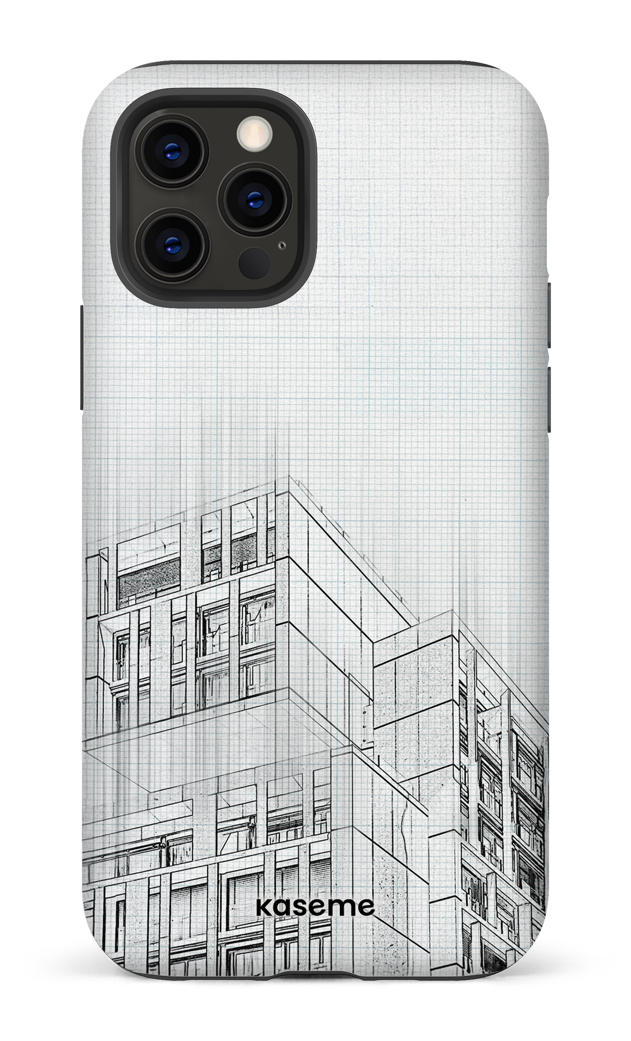 iPhone 12 Pro Tough Matte Blueprint -