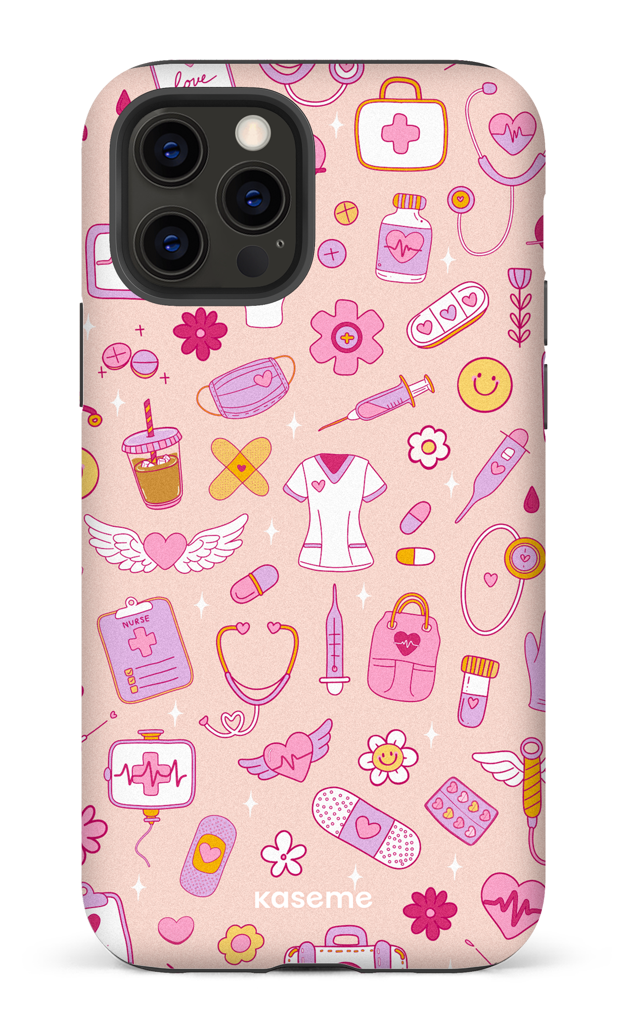iPhone 12 Pro Tough Matte Code Pink -