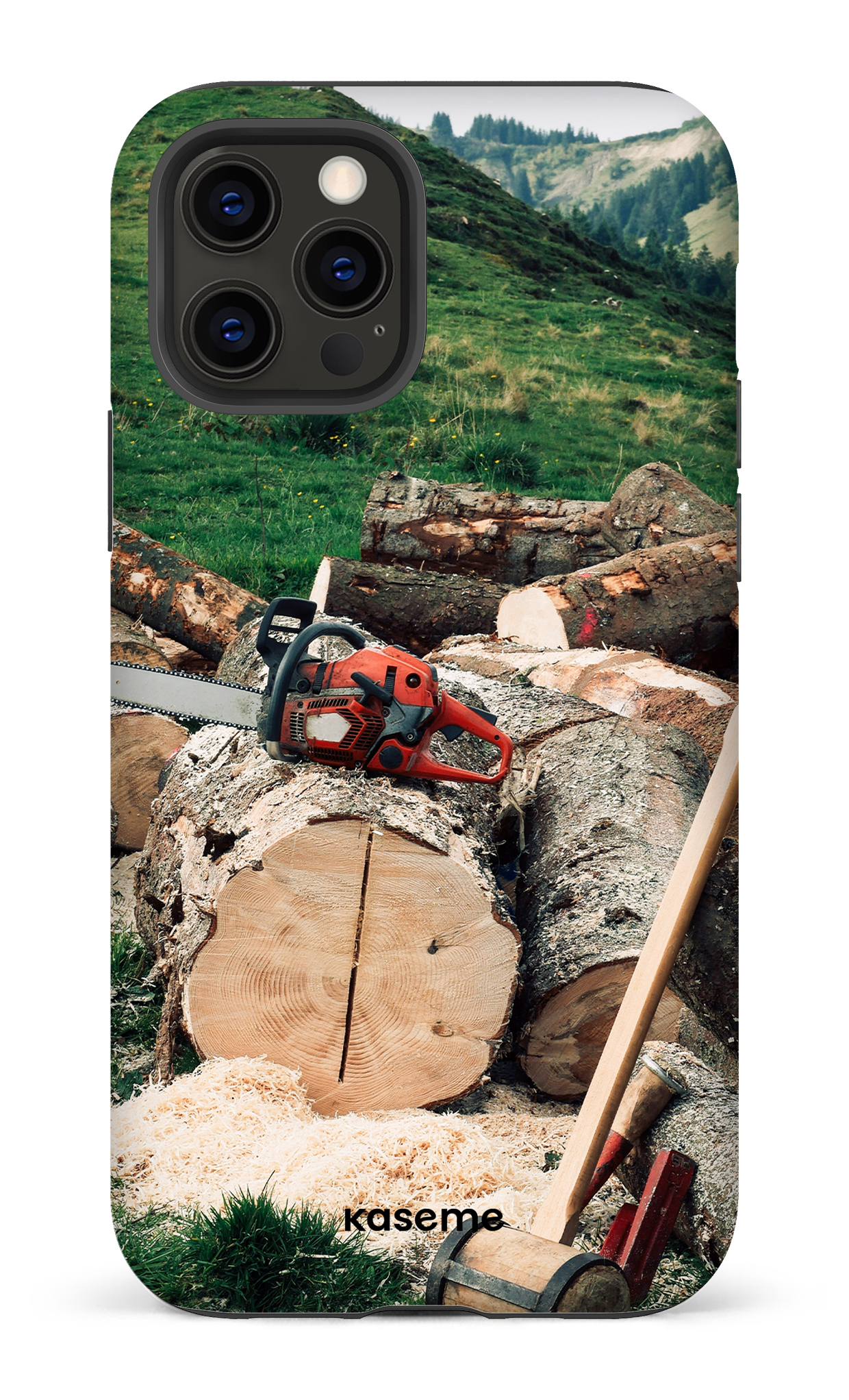 iPhone 12 Pro Tough Matte Timber Cut -