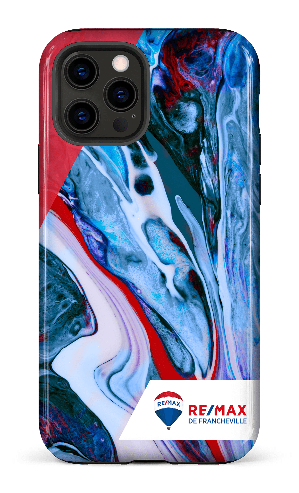 iPhone 12 Pro Tough Peinture marbrée claire de Francheville -