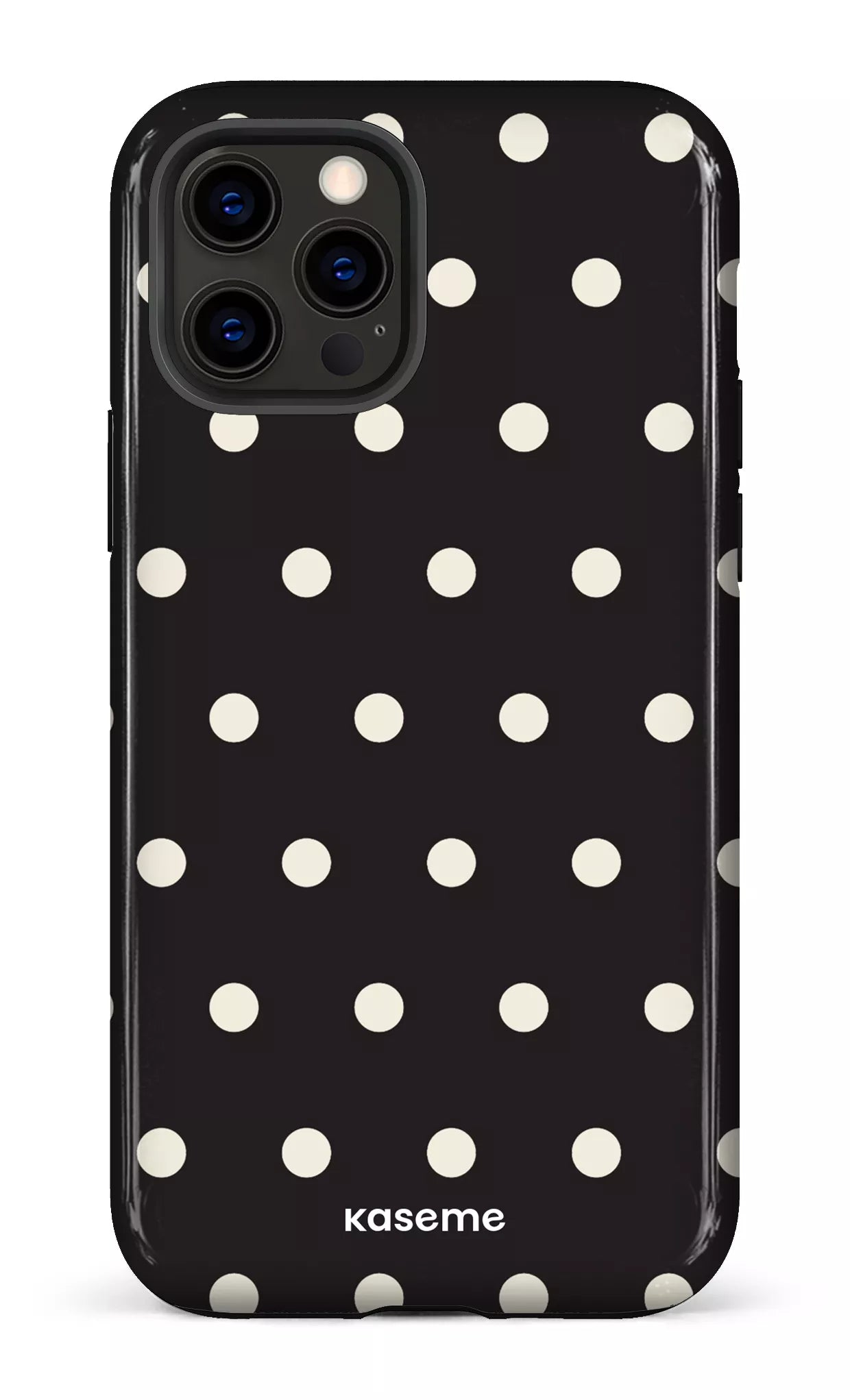 iPhone 12 Pro Tough Polka Black -