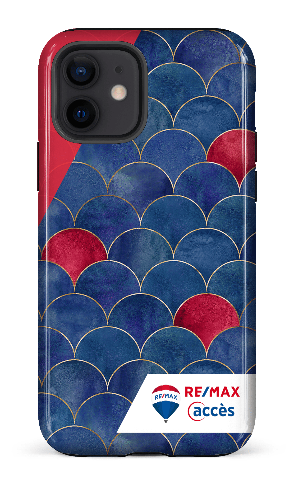 iPhone 12 Tough Écailles bicolores -