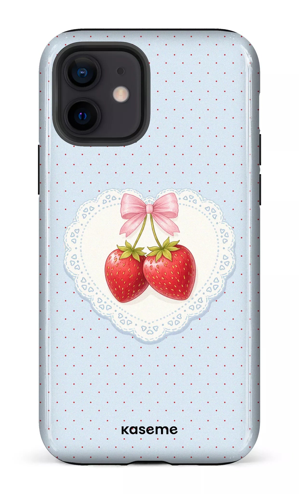 iPhone 12 Tough Fresa Lace Blue -