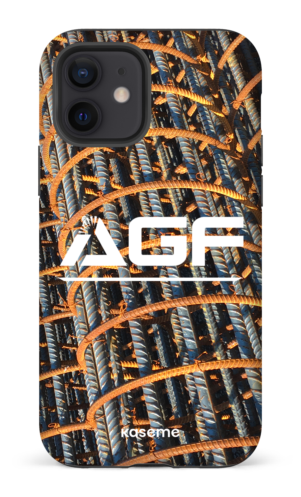 iPhone 12 Tough Matte AGF Acier -