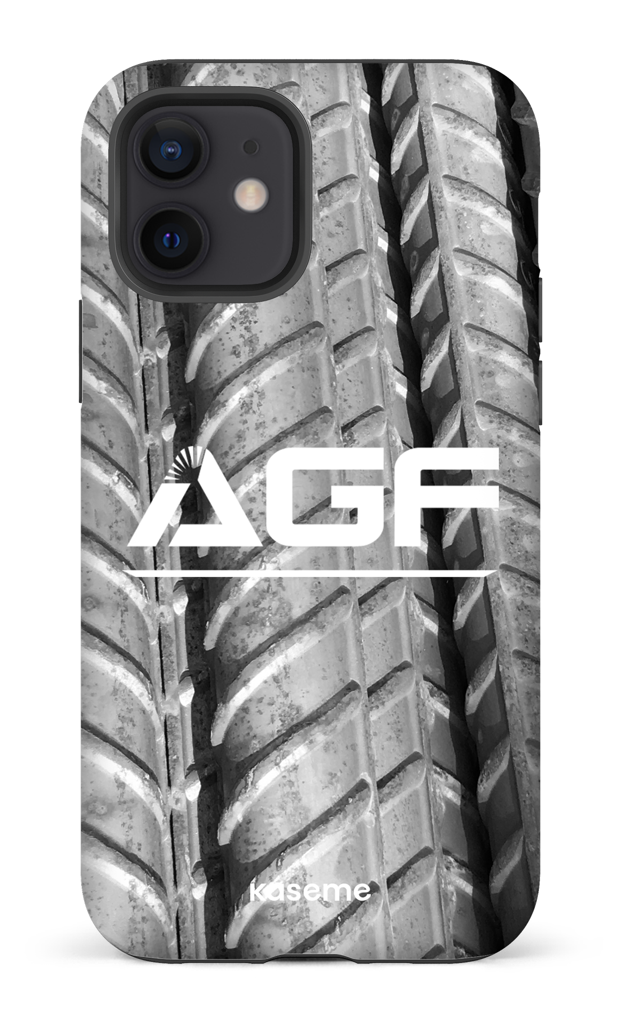 iPhone 12 Tough Matte AGF N&B -