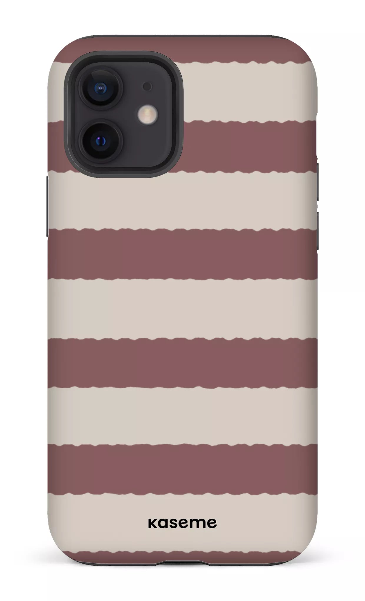 iPhone 12 Tough Matte Aligned Brown -