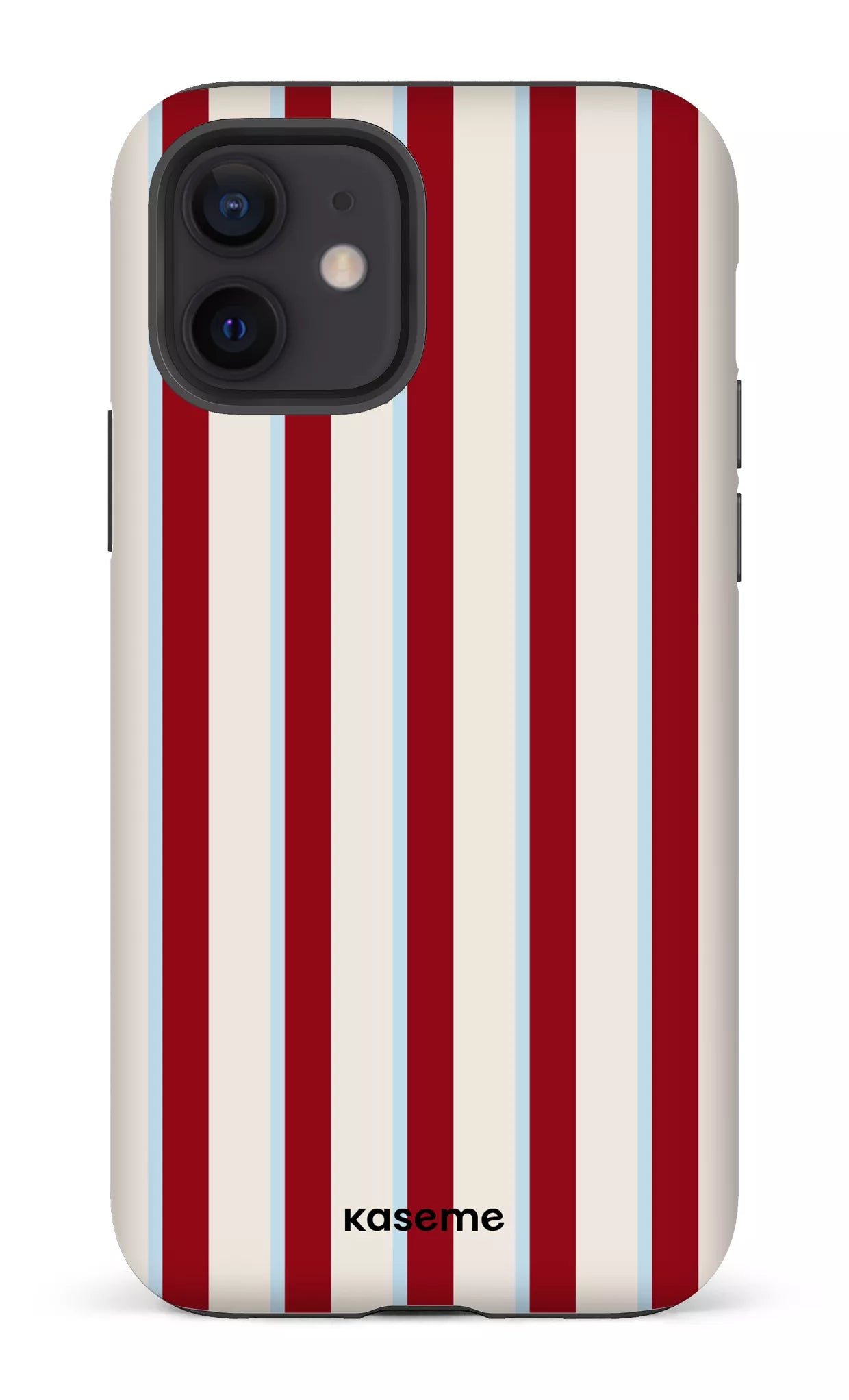 iPhone 12 Tough Matte Berry Lane Red & Blue -