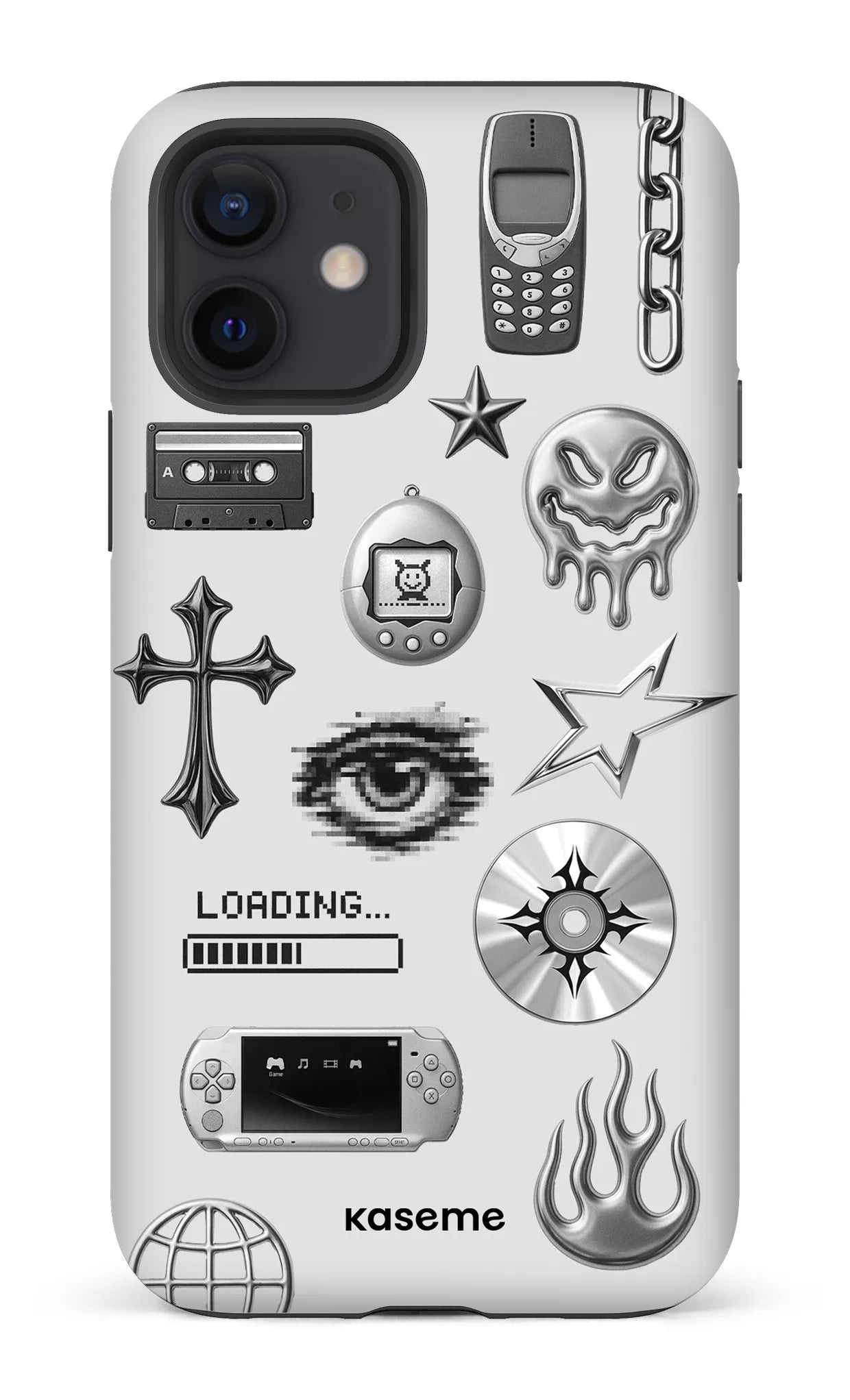 iPhone 12 Tough Matte Chrome -