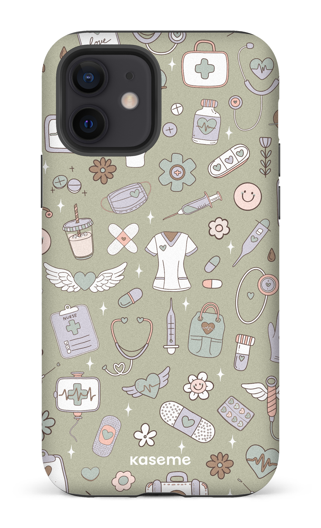 iPhone 12 Tough Matte Code Green -